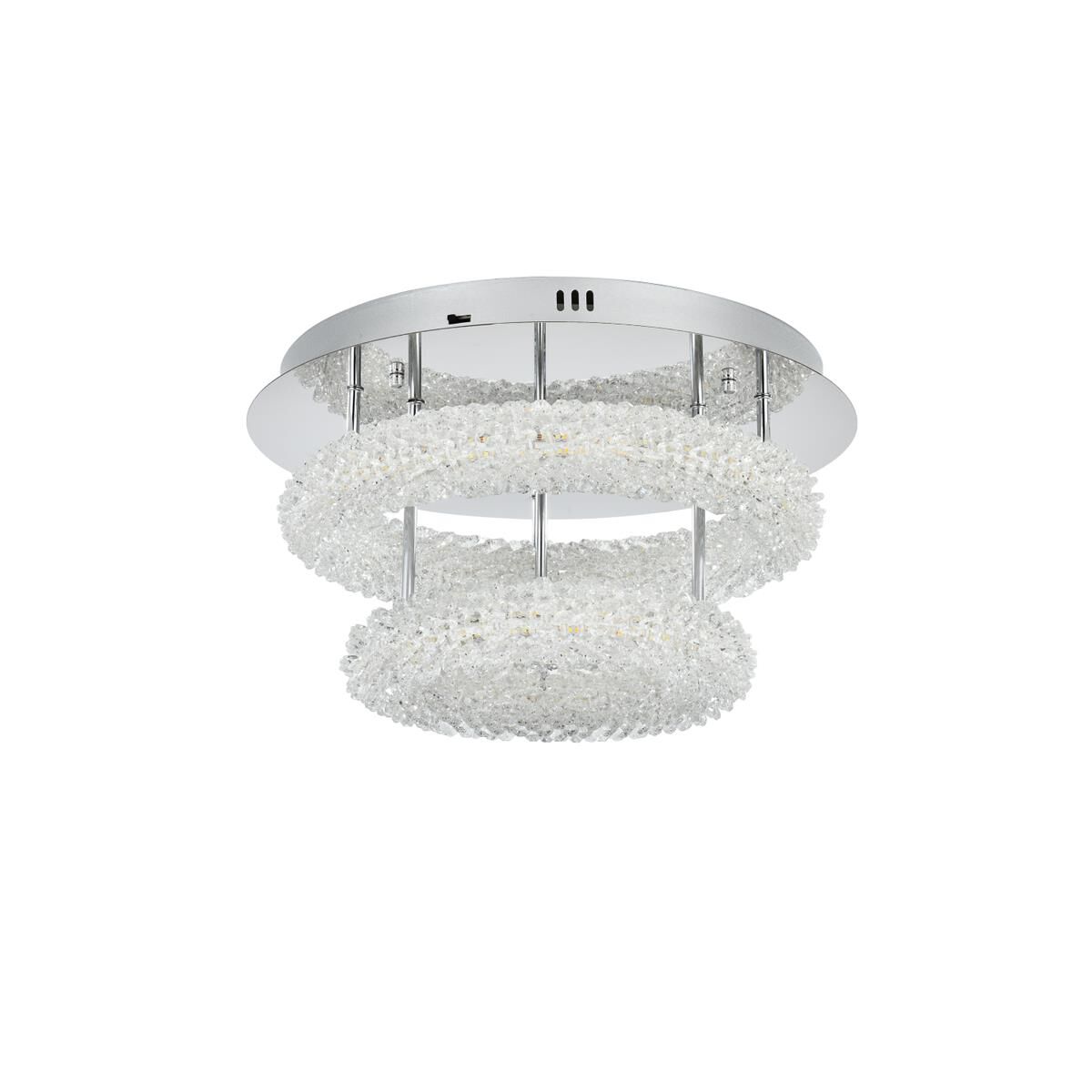 Shown in Chrome finish and Clear Royal Cut crystal