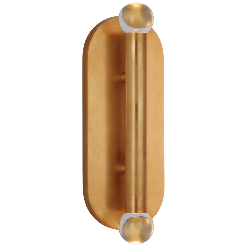 Visual Comfort Signature Collection Kelly Wearstler Rousseau 12 Inch LED Wall Sconce