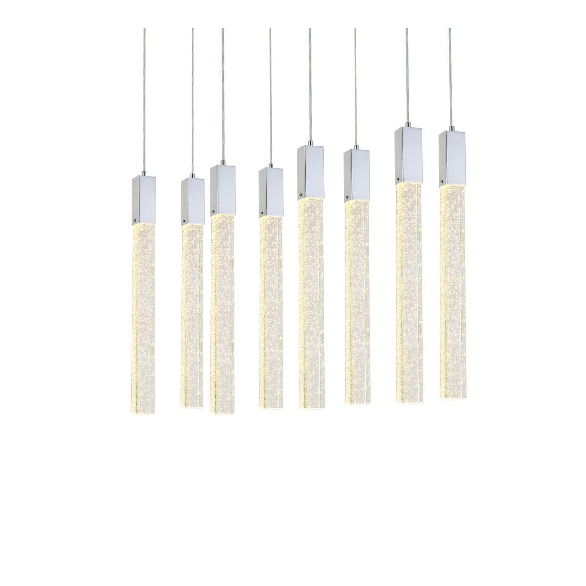 Weston 36 Inch 8 Light LED Linear Suspension Light by Elegant Lighting