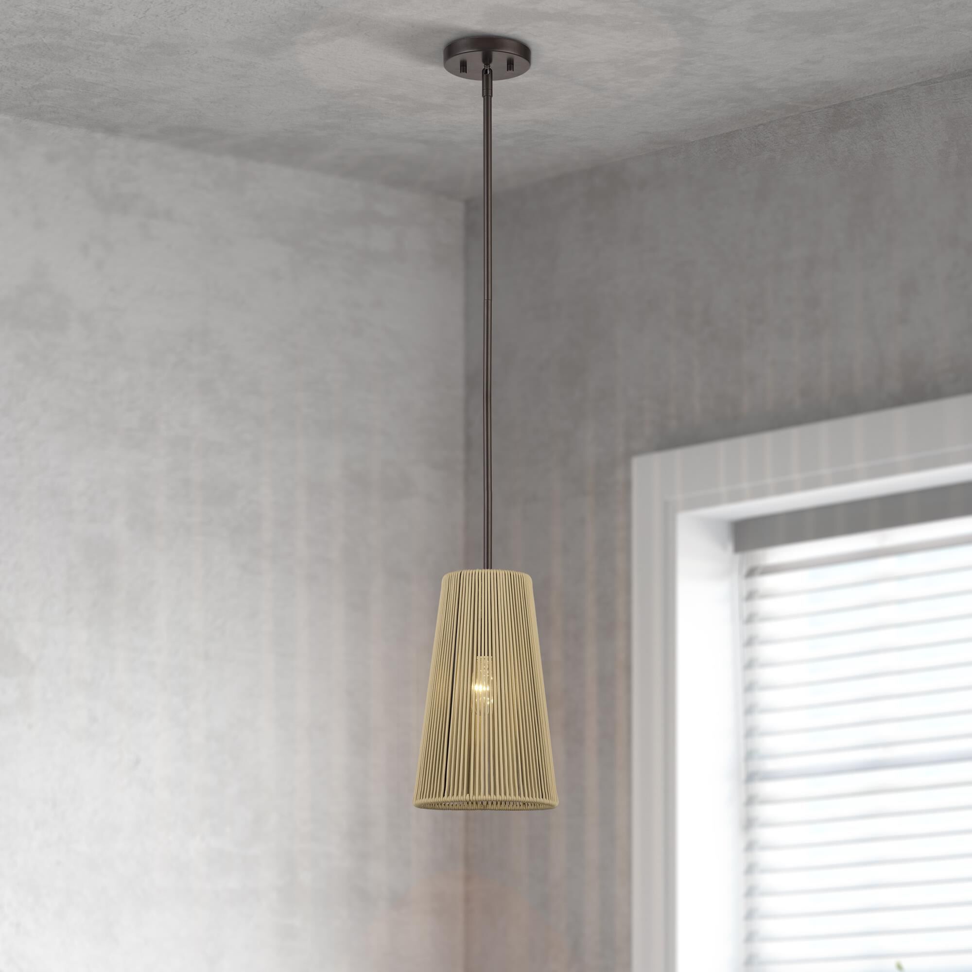 Florell 8 Inch Mini Pendant by Livex Lighting