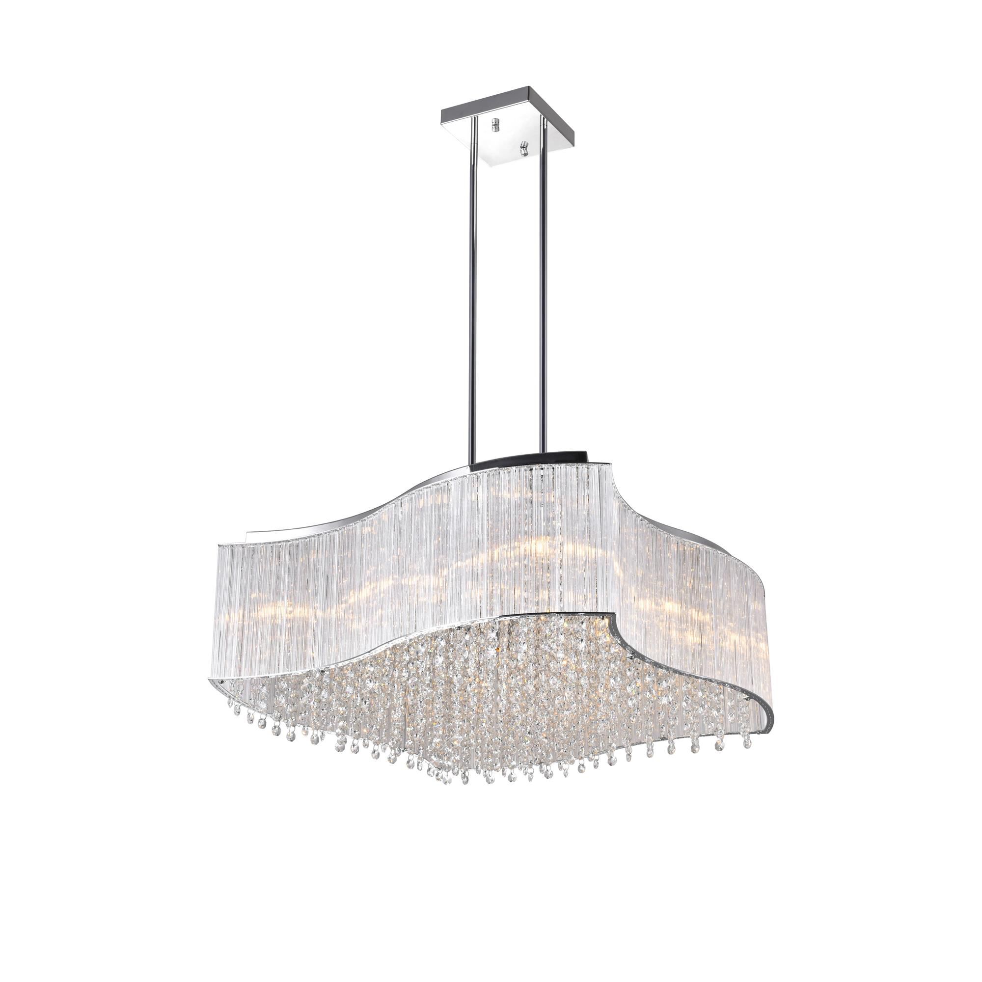Elsa 26 Inch 12 Light Chandelier by CWI Lighting