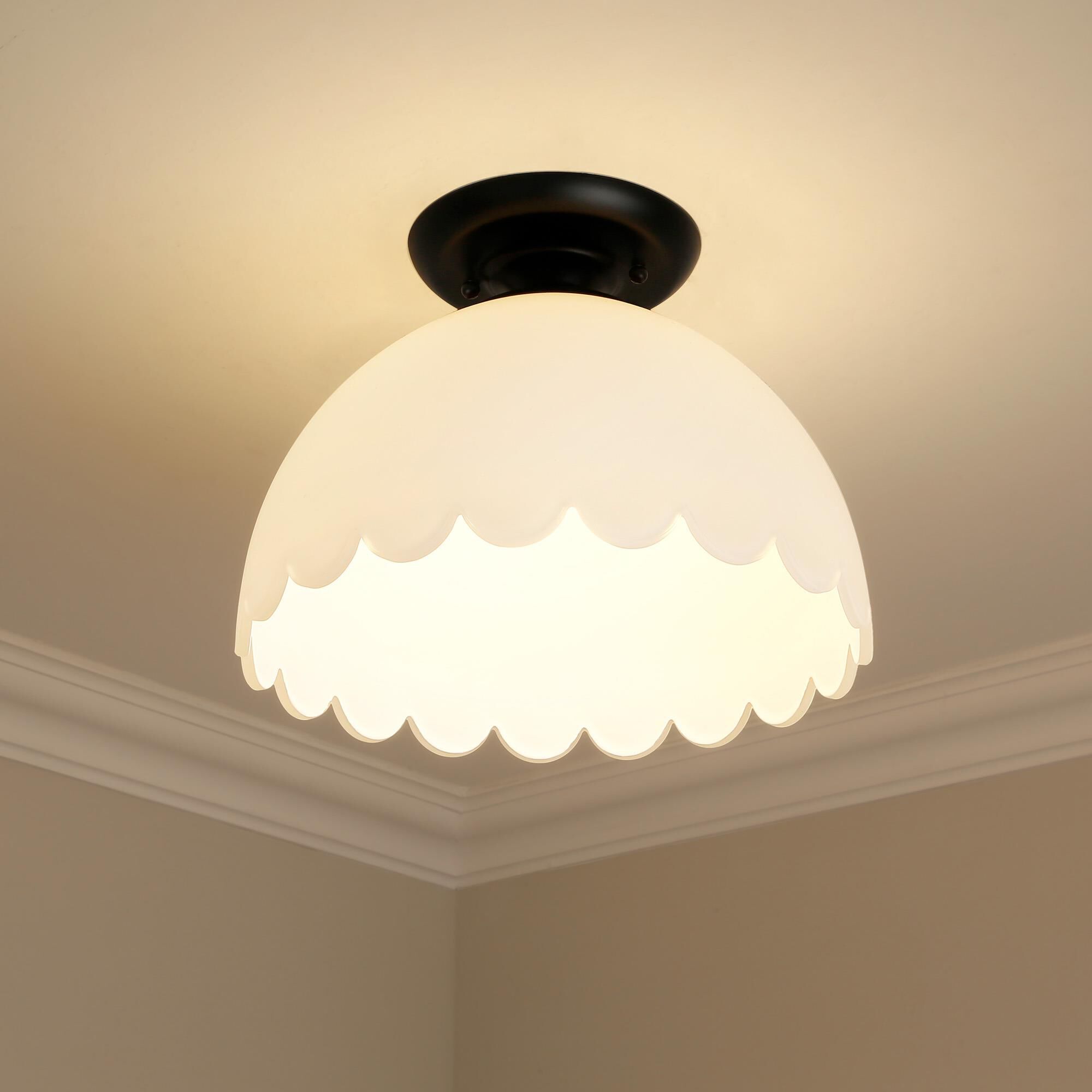 Shown in Matte Black finish and Opal glass