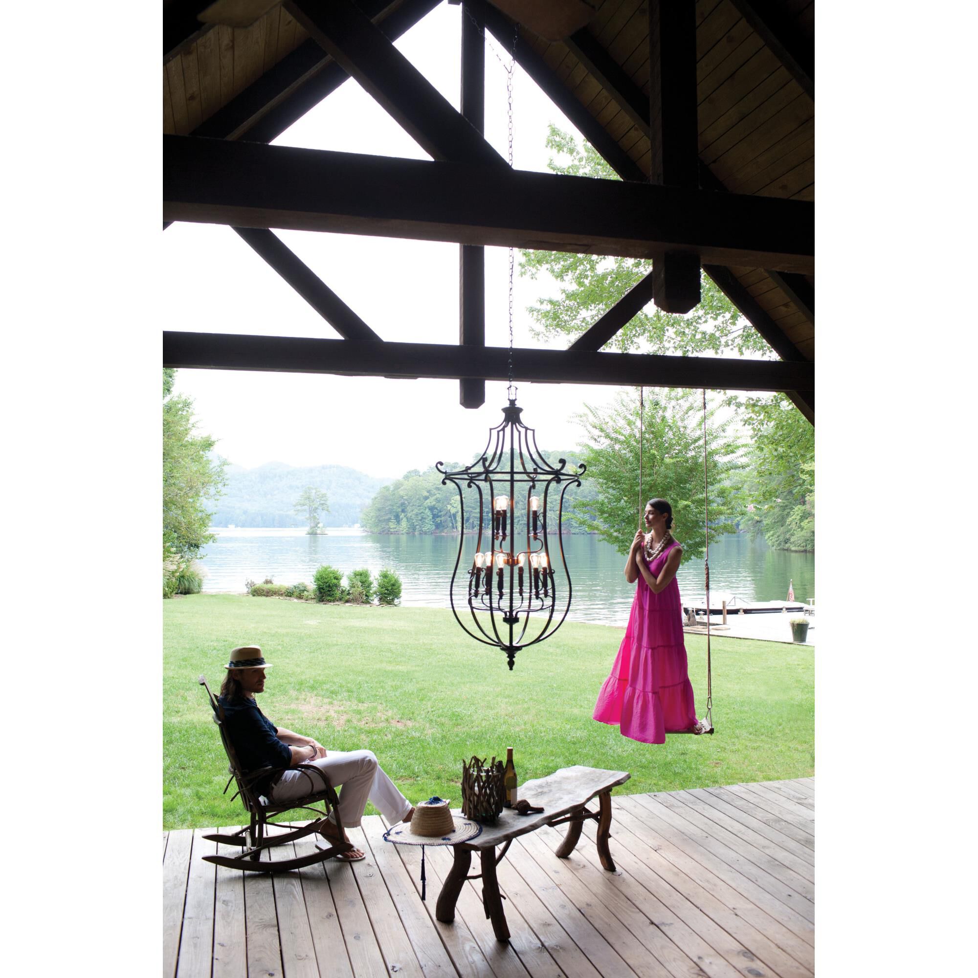 Plymouth 30 Inch Cage Pendant by Hinkley Lighting