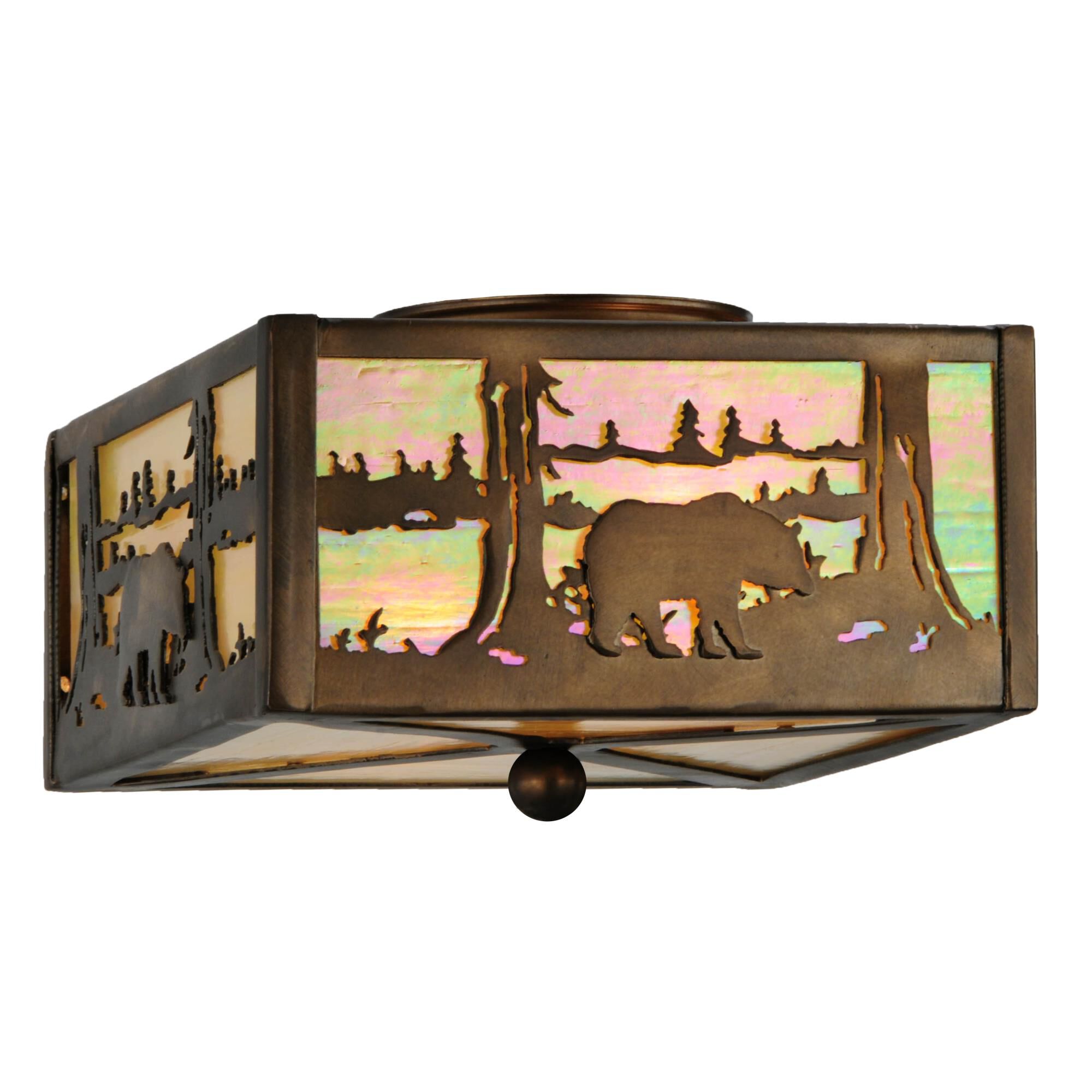 14 Inch 2 Light Flush Mount by Meyda Lighting