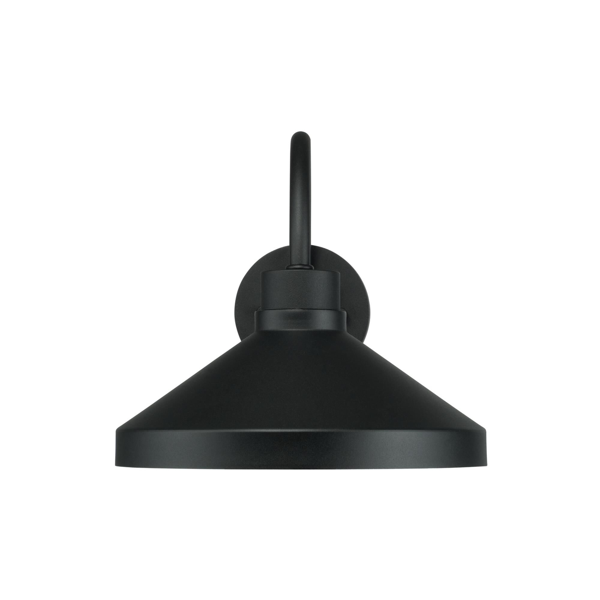 Shown in Black finish and Metal with White Interior shade