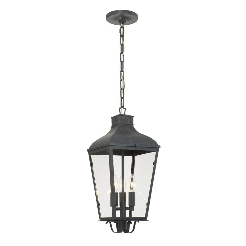 Dumont 21 Inch Tall 3 Light Outdoor Hanging Lantern by Crystorama