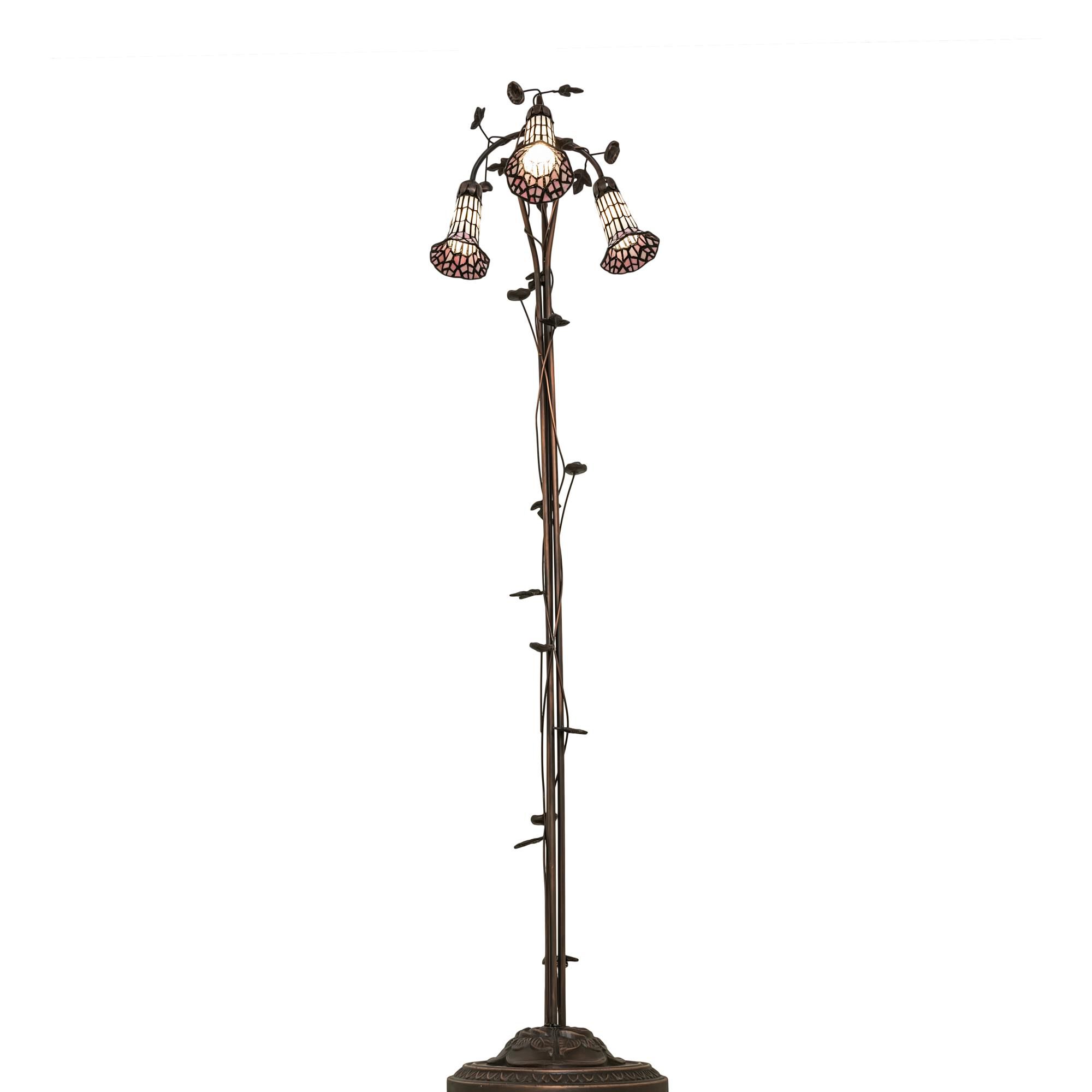 Stained Glass Pond Lily 58 Inch Floor Lamp by Meyda Lighting