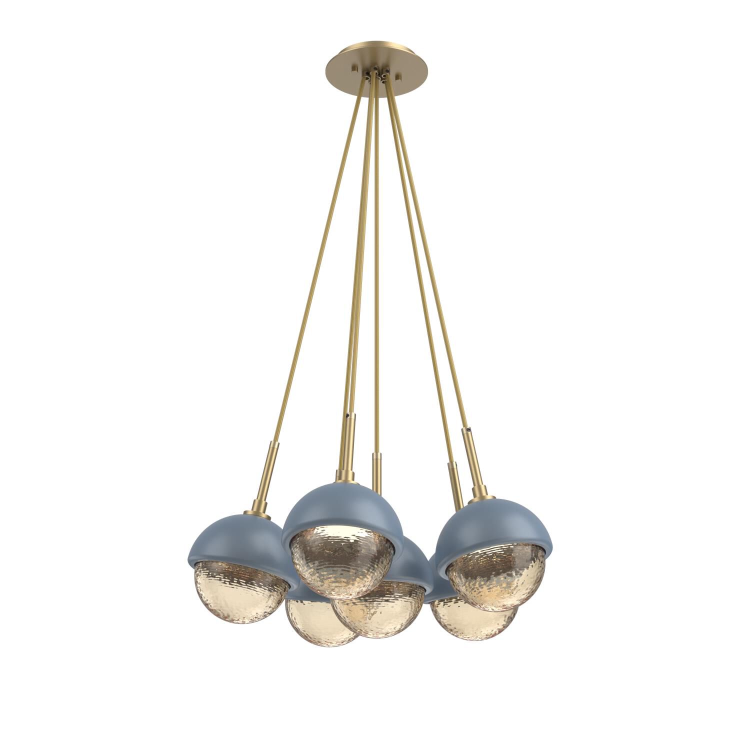 Levi Wilson Cabochon 19 Inch Multi Pendant Light by Hammerton Studio