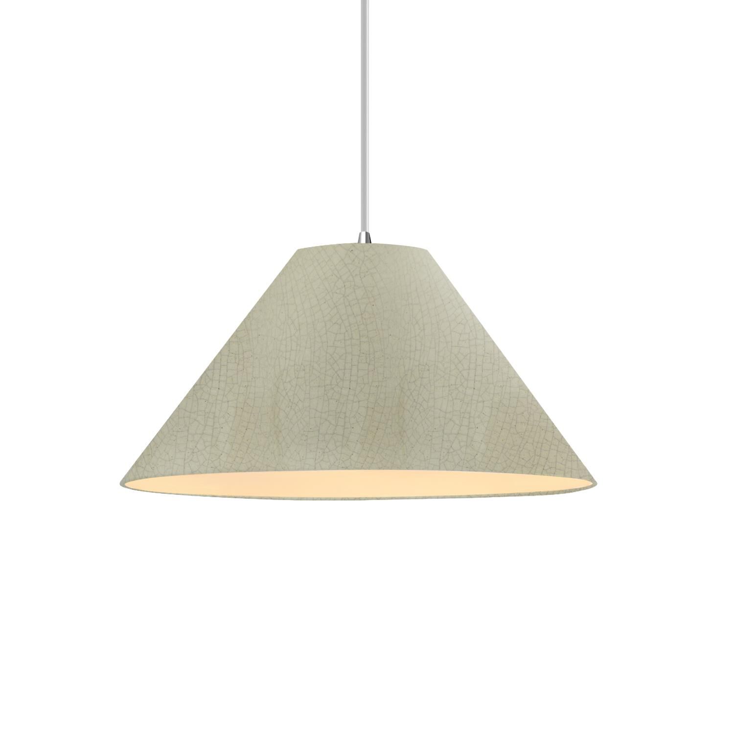 Shown in Polished Chrome finish and Celadon Green Crackle shade
