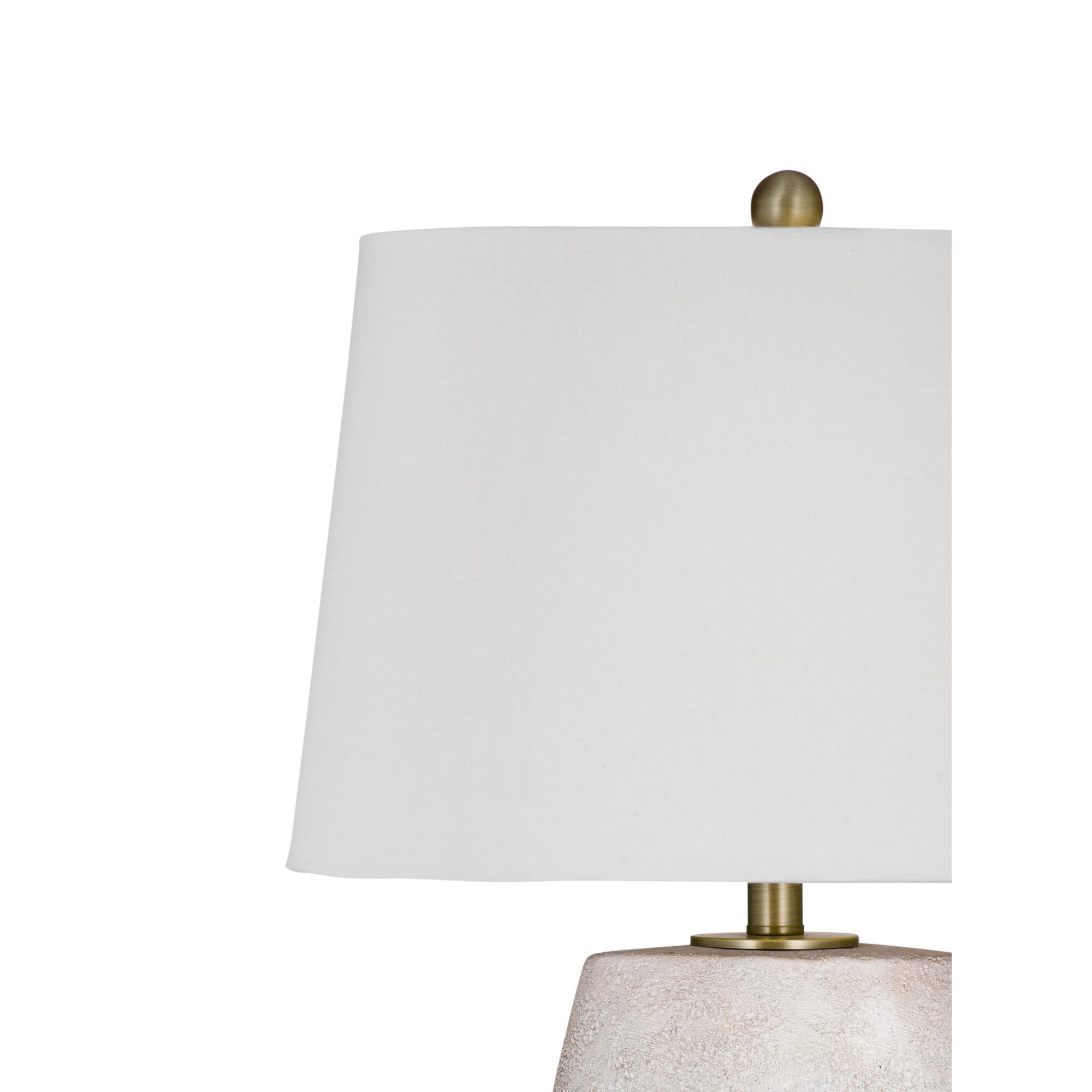 Shown in White finish and White shade