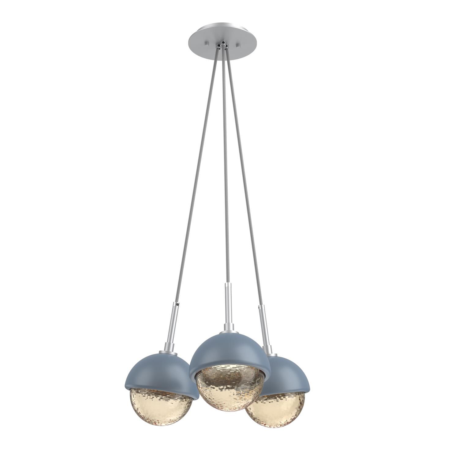Levi Wilson Cabochon 13 Inch Multi Pendant Light by Hammerton Studio