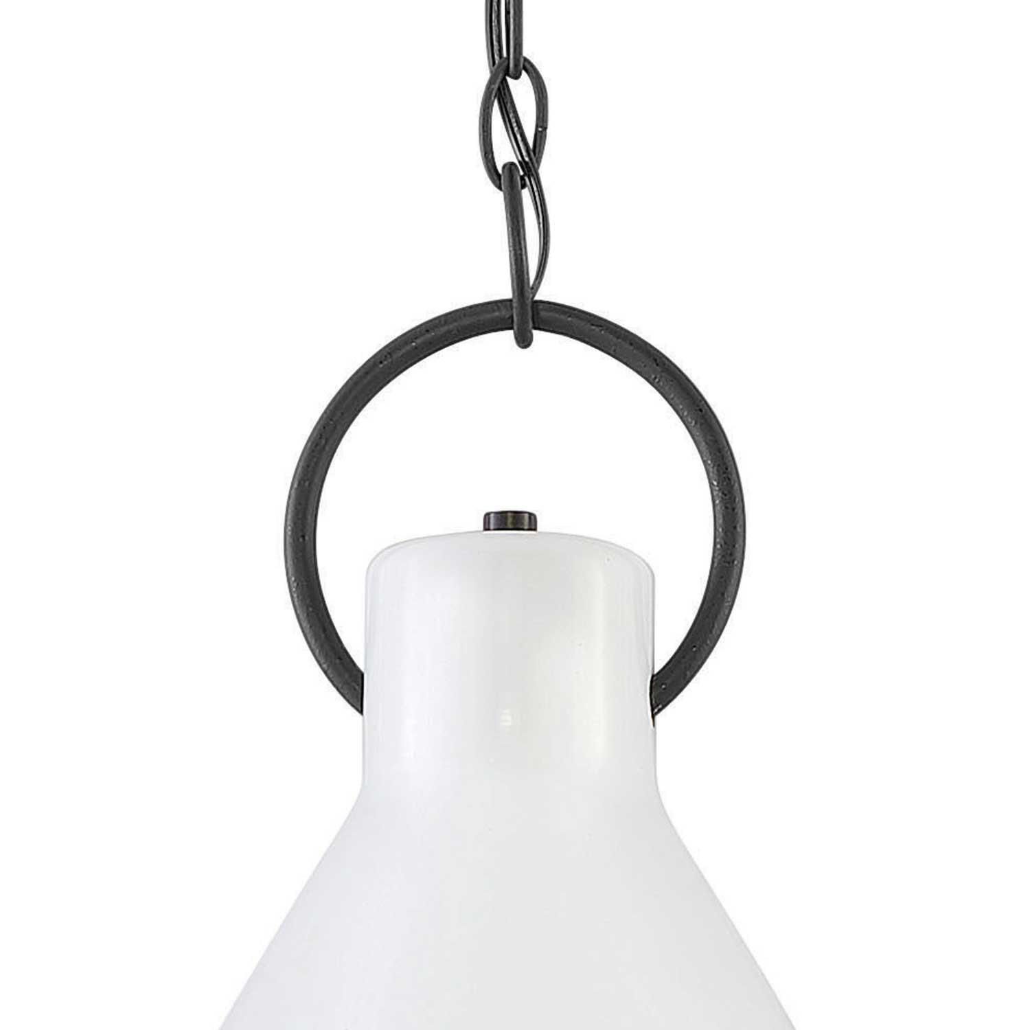 Shown in Polished White finish and Metal shade and Distressed Black accent