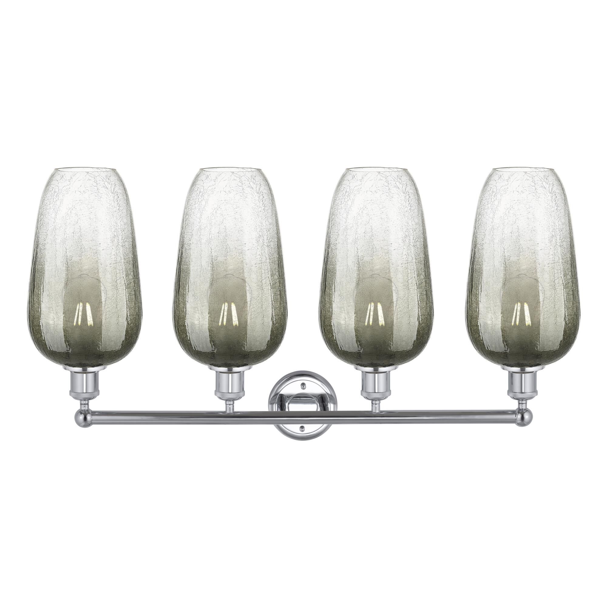 Shown in Polished Chrome finish and Slate glass