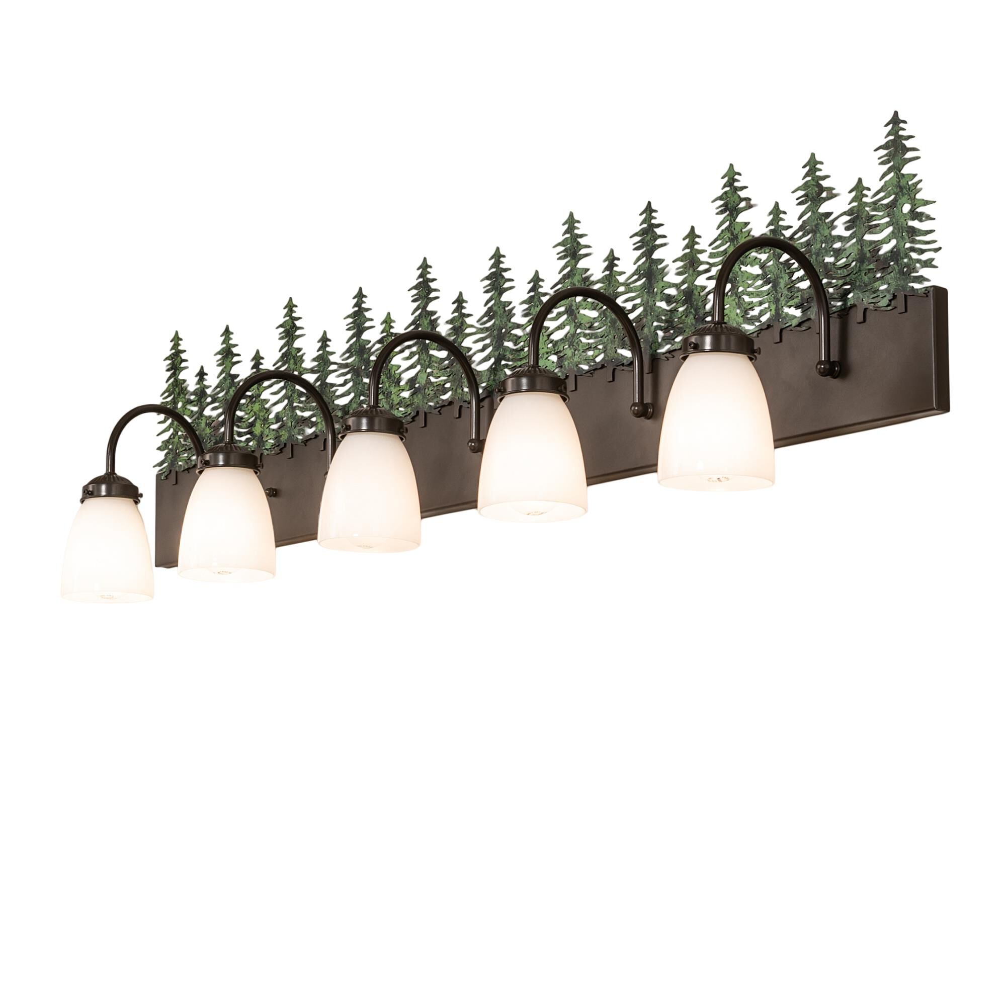 Tall Pines 48 Inch 5 Light Bath Vanity Light by Meyda Lighting