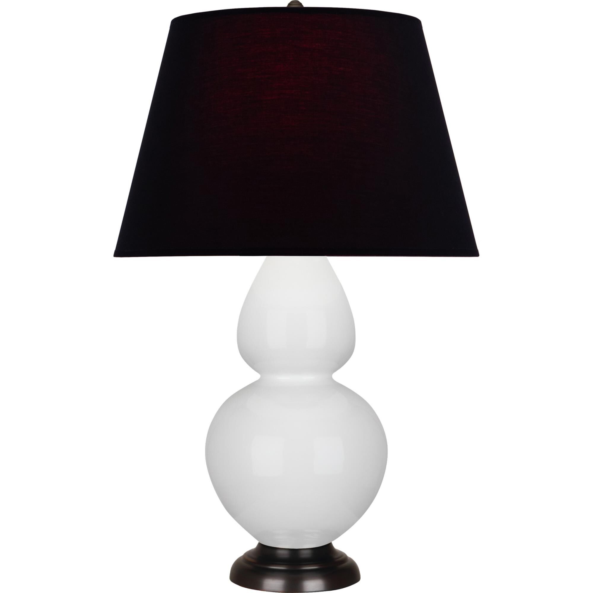 Shown in Lily finish and Ink Black with Rose Red Lining shade and Deep Patina Bronze accent