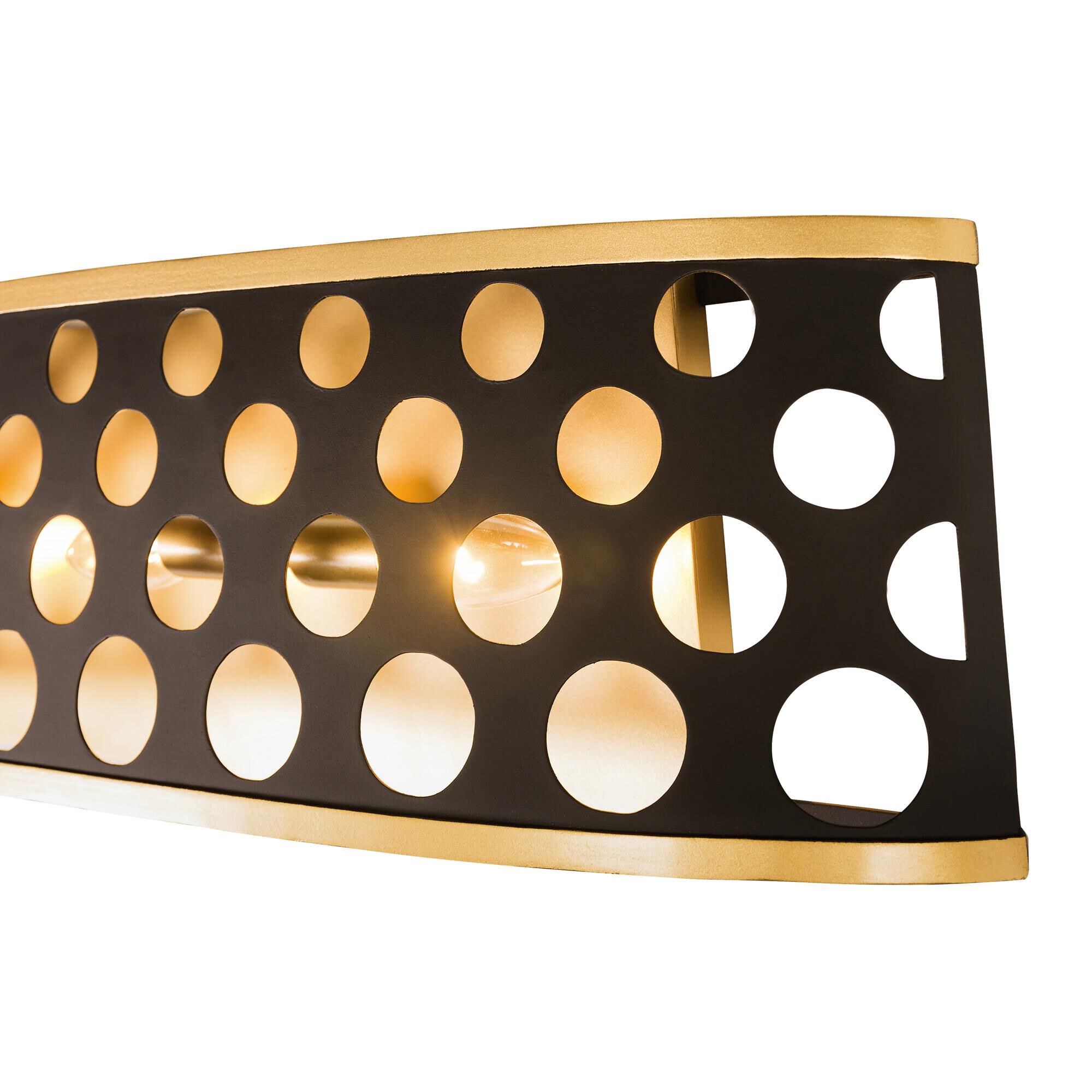 Shown in Gold finish and Matte Black - French Gold shade