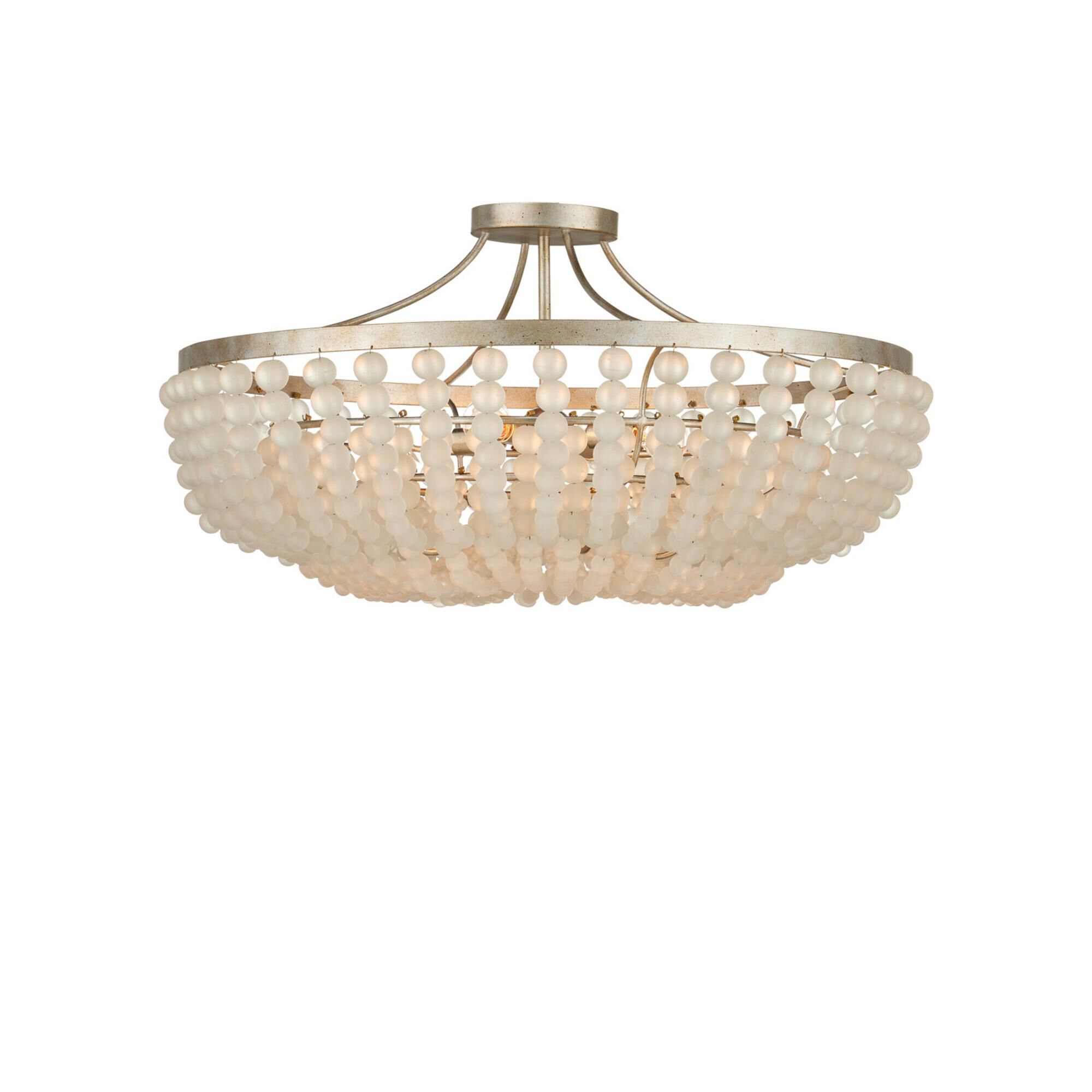 Chanteuse 31 Inch 4 Light Semi Flush Mount,