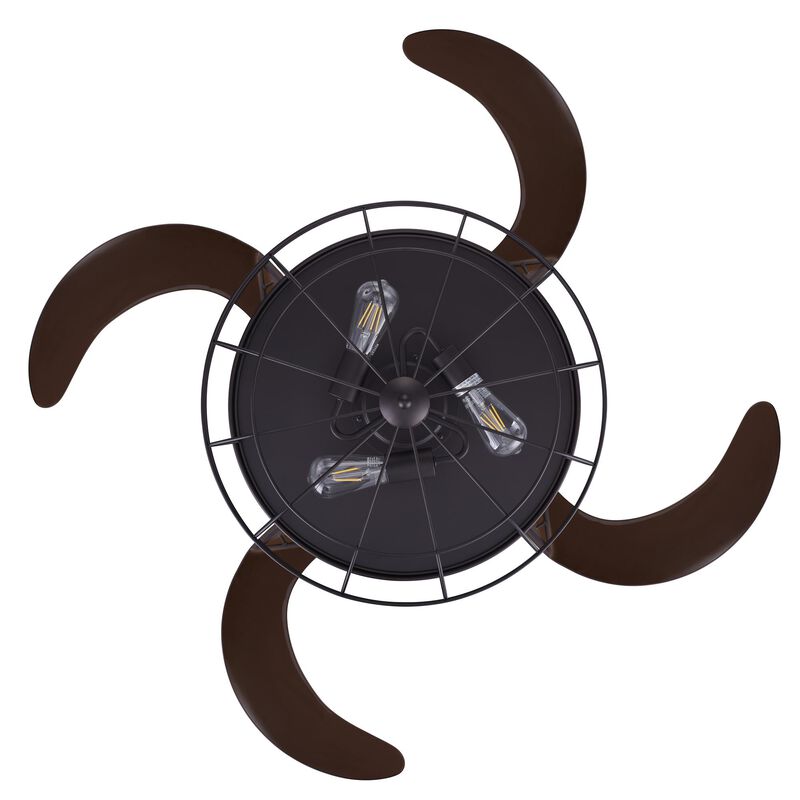 Industri 48 Inch Ceiling Fan with Light Kit by Beacon Lighting