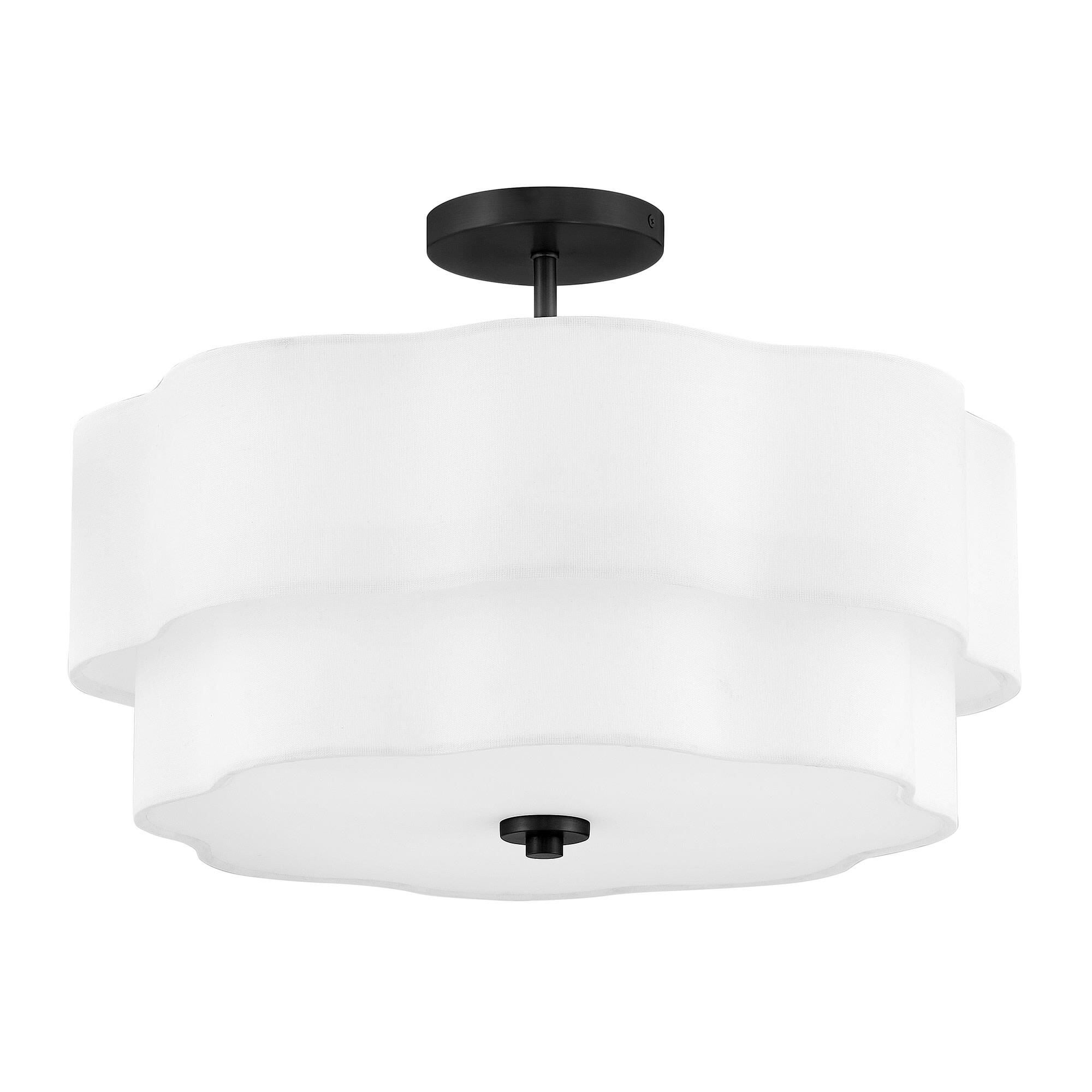 Gwen 20 Inch 4 Light Semi Flush Mount,
