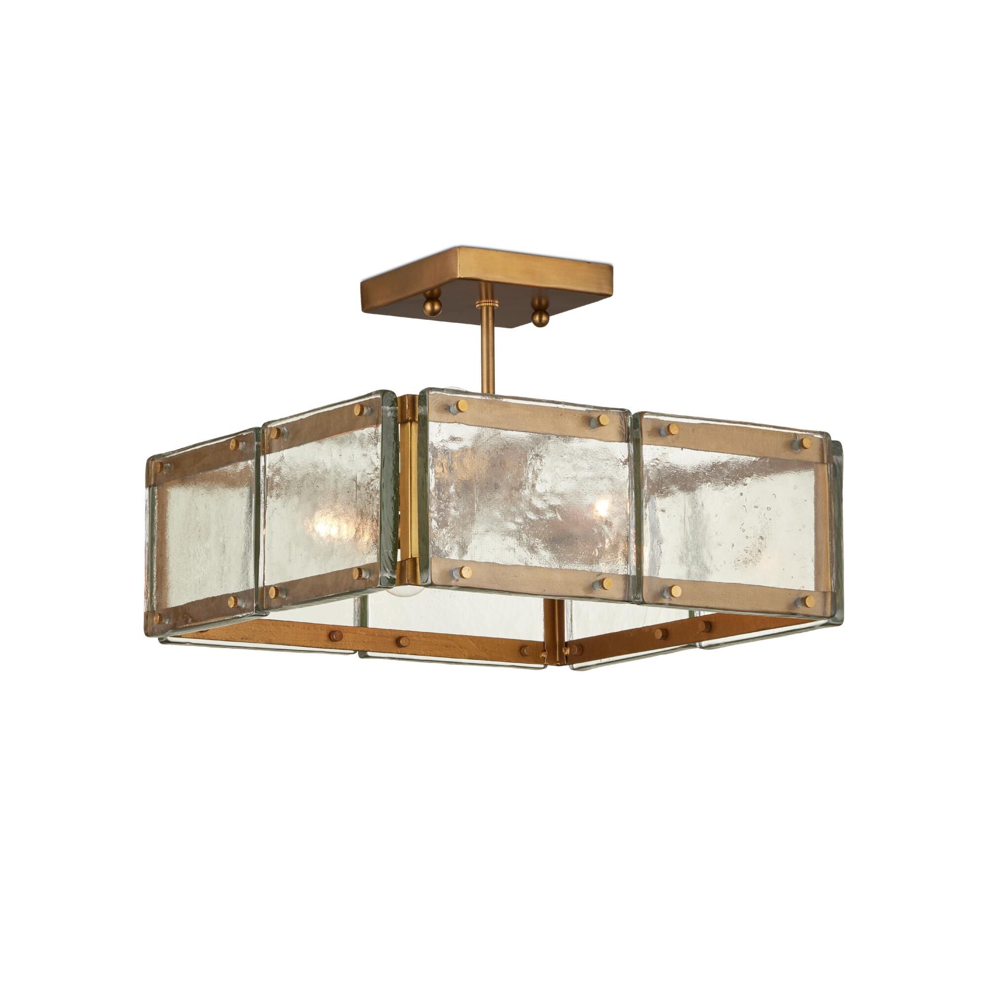 Countervail 18 Inch Semi Flush Mount by Currey and Company