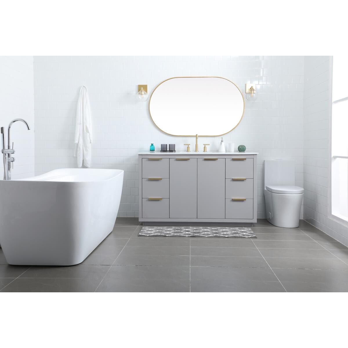 Blake 54 Inch Bath Vanity by Elegant Decor