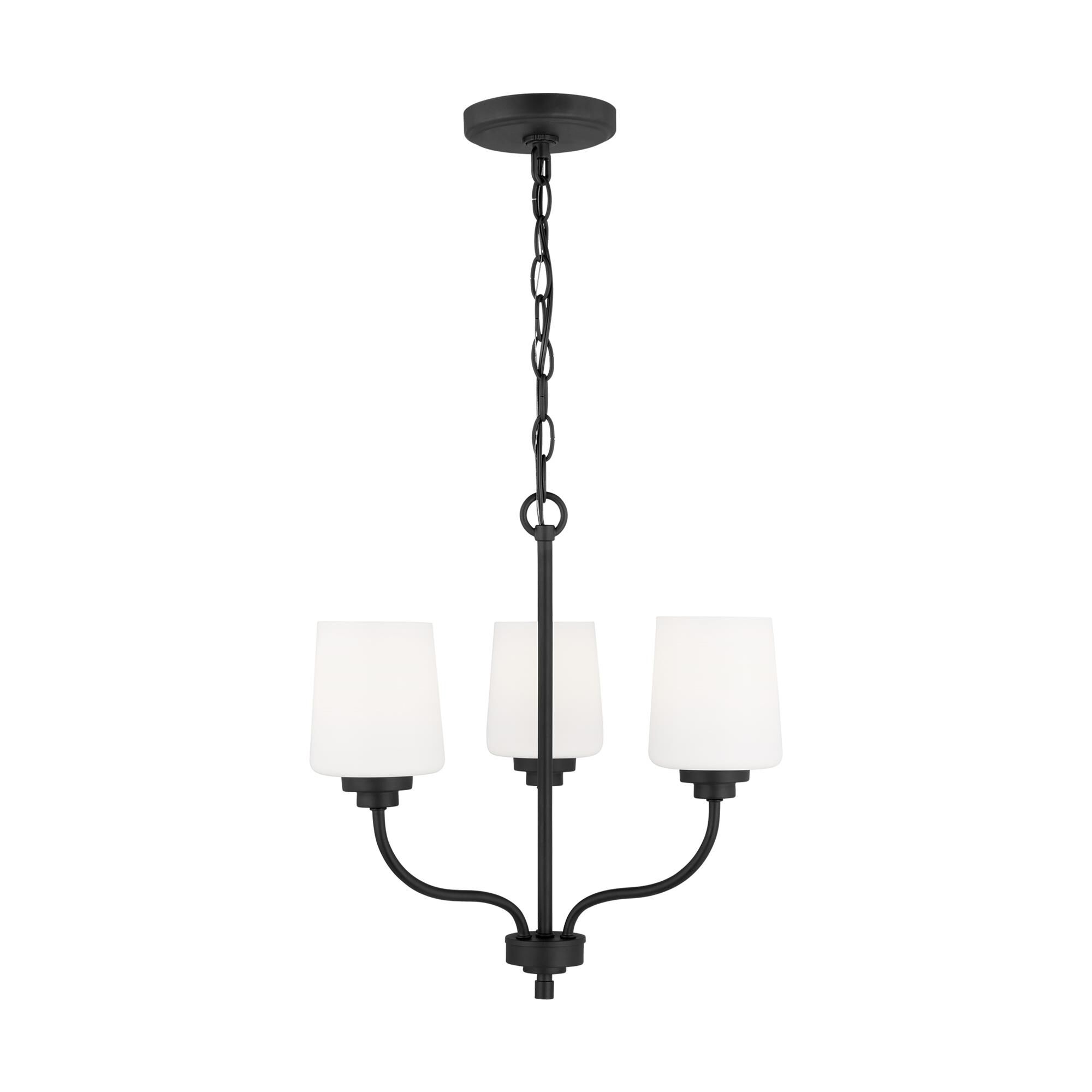 Shown in Midnight Black finish and Etched / White Inside glass