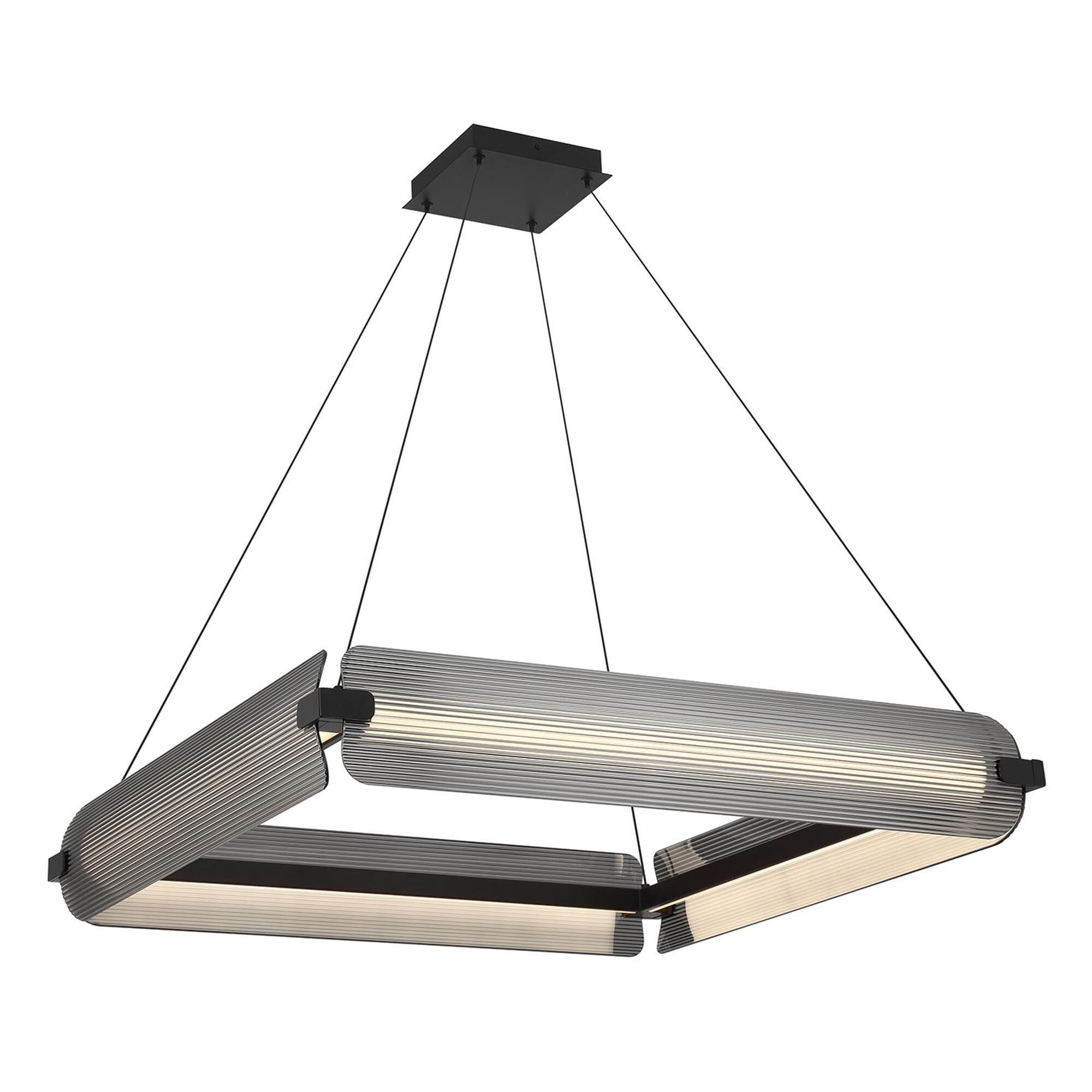 Shown in Matte Black finish and Smoked glass
