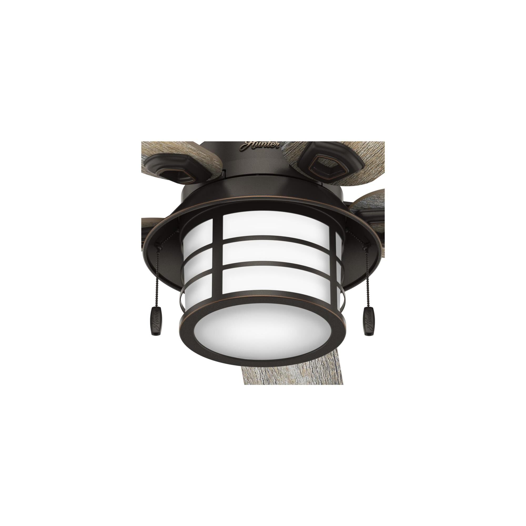 Key Biscayne 54 Inch Ceiling Fan with Light Kit by Hunter Fan