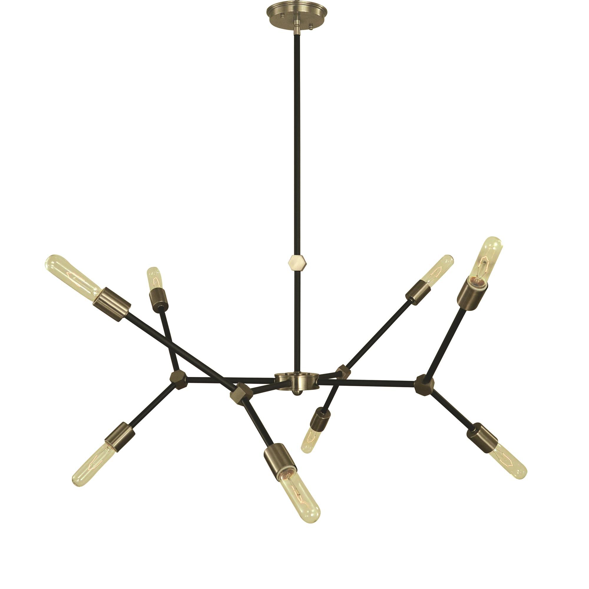 Kinetic 36 Inch 8 Light Chandelier by Framburg