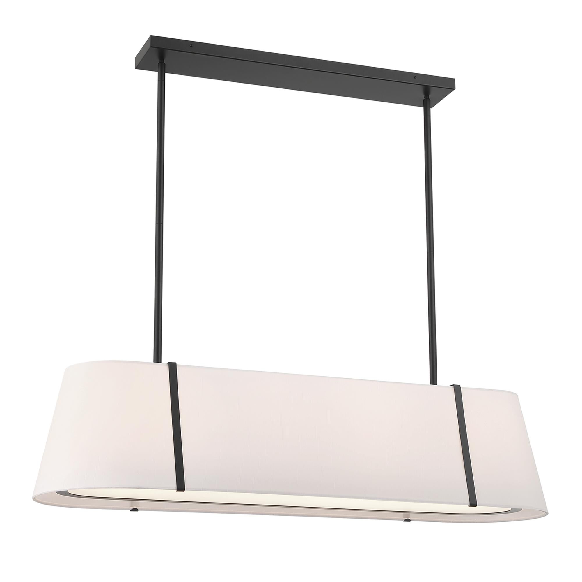 Shown in Black finish and Silk shade