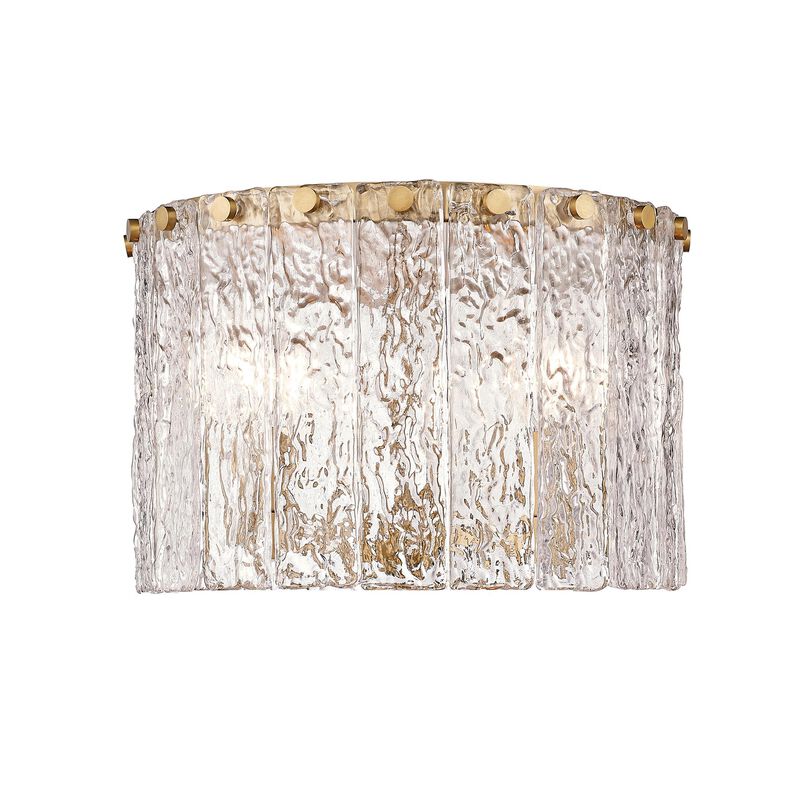 Glacier 12 Inch 3 Light Flush Mount by Z-Lite