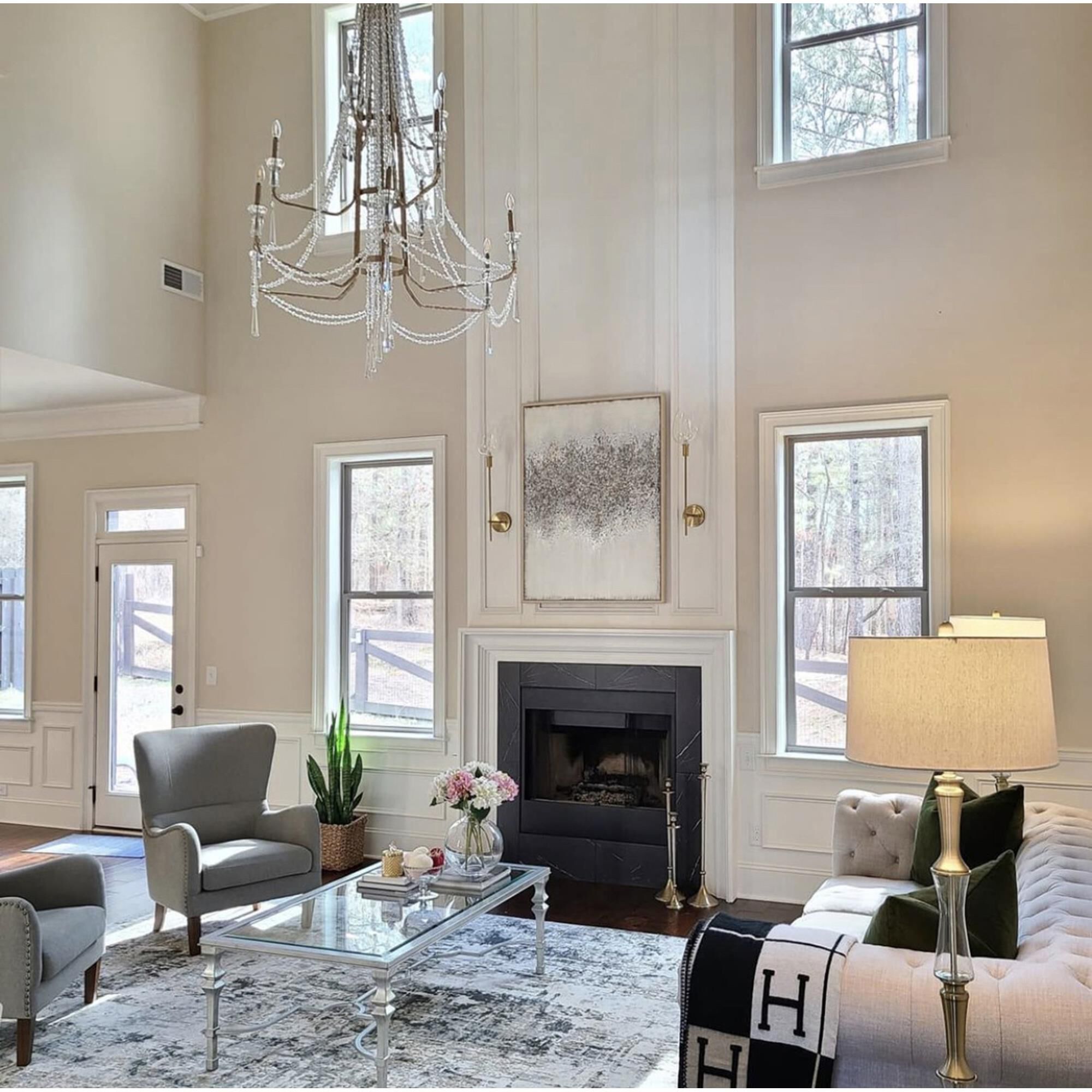 Shown in Onyx finish and Clear Heirloom-Quality Optic crystal