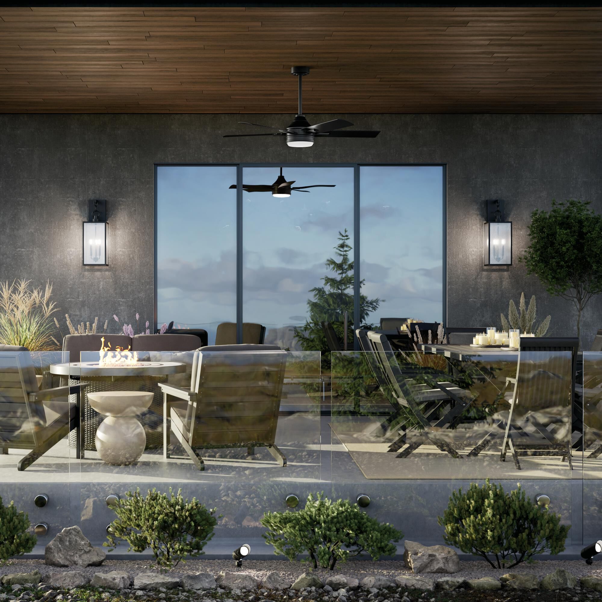 Lahden 26 Inch Tall Outdoor Wall Light by Kichler Lighting