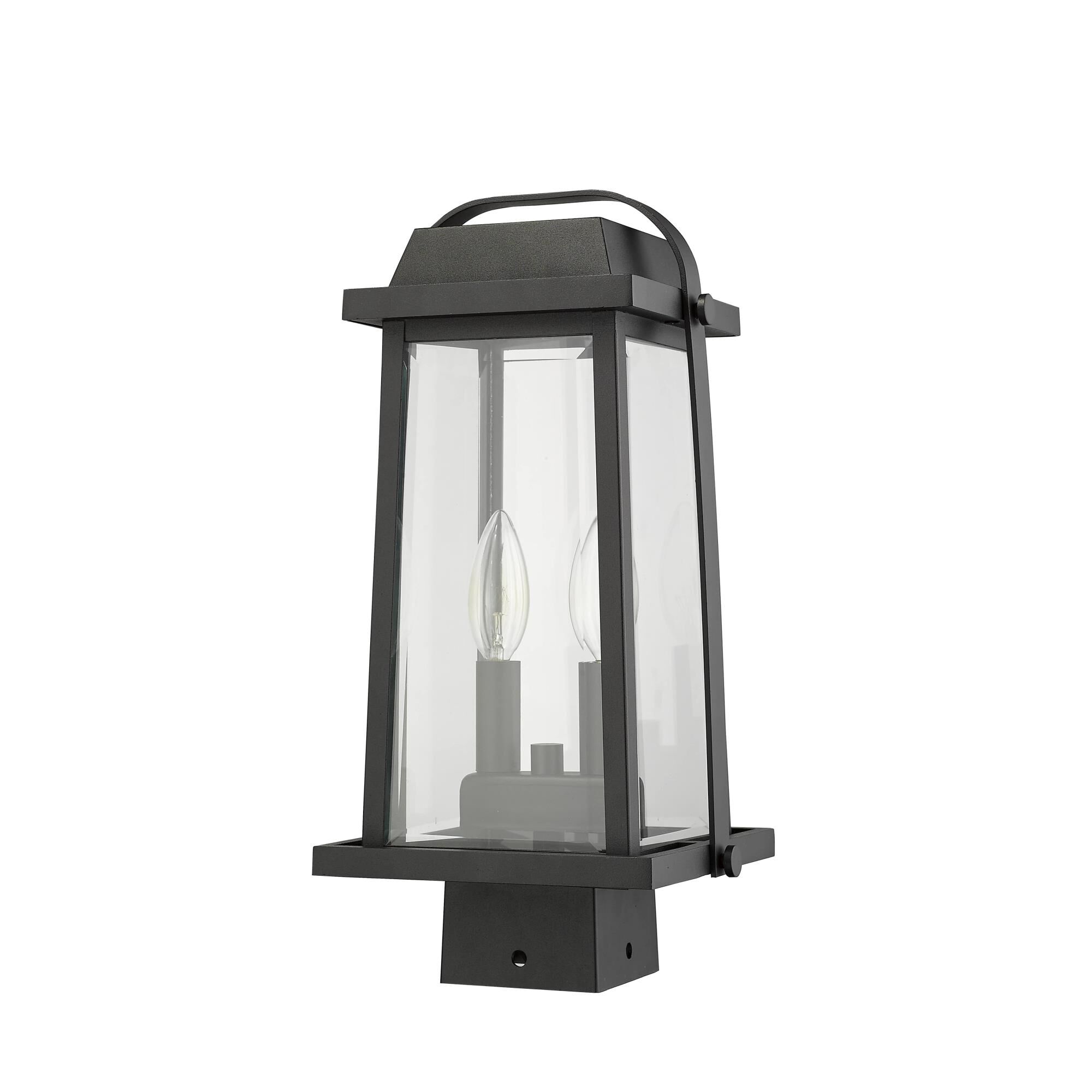 Millworks 15 Inch Tall 2 Light Outdoor Post Lamp by Z-Lite