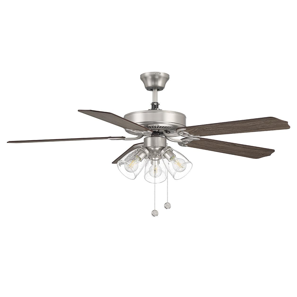 52 Inch Ceiling Fan with Light Kit by Meridian Lighting
