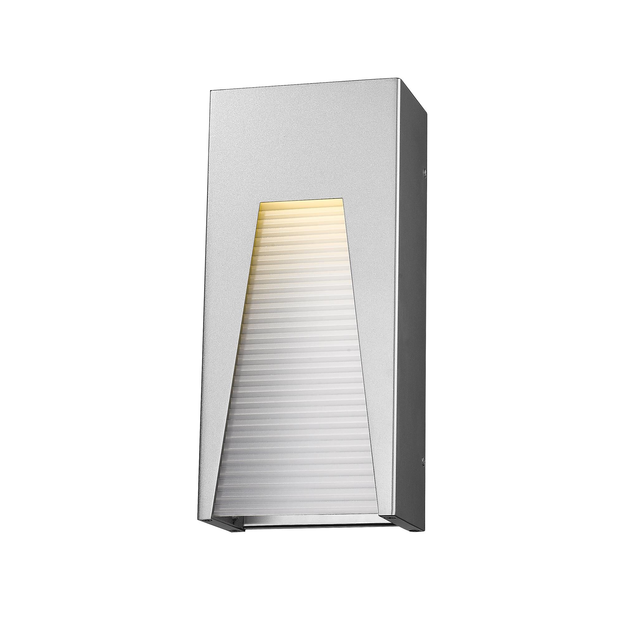 Shown in Silver finish and Glass shade