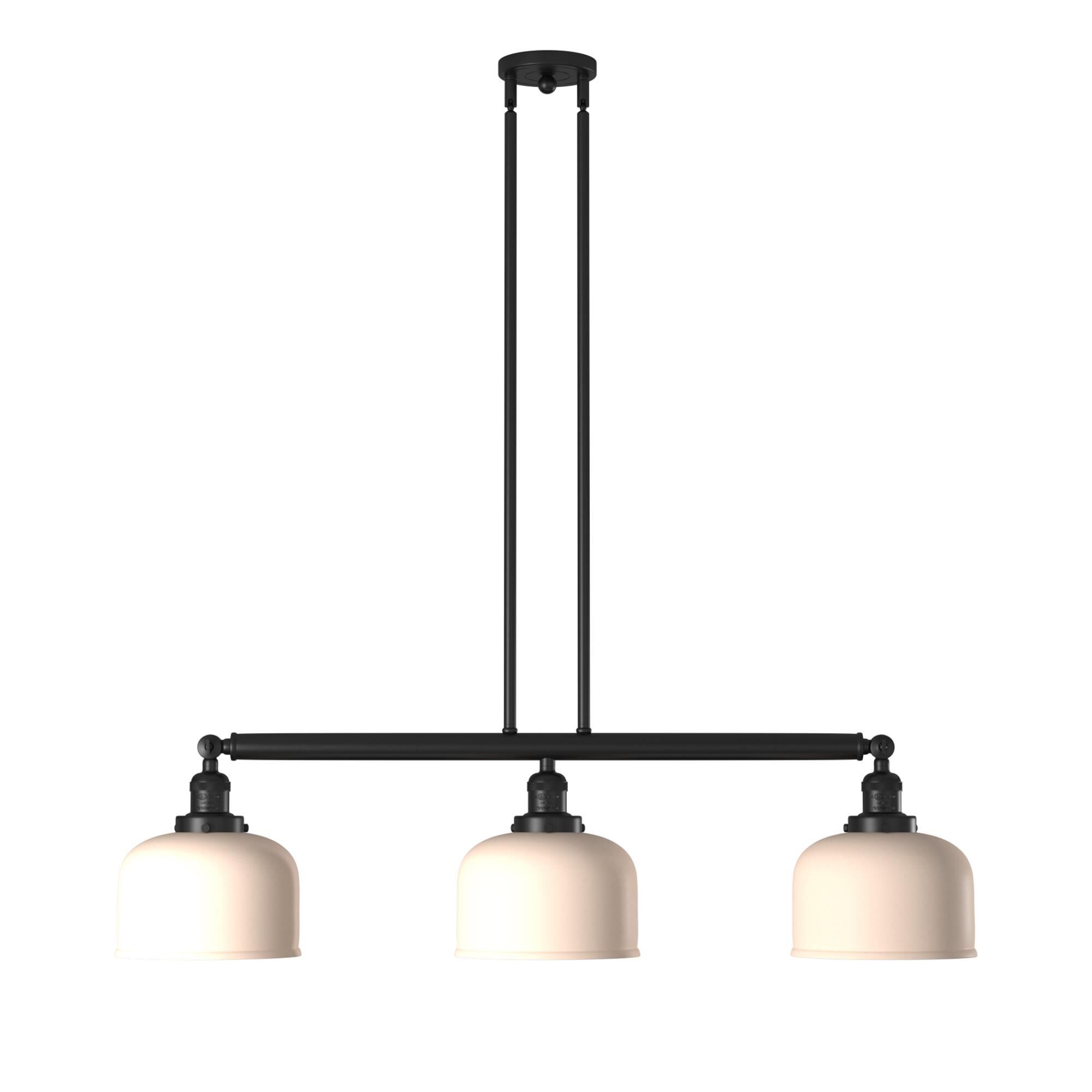 Bruno Marashlian Large Bell 36 Inch 3 Light Linear Suspension Light by Innovations Lighting