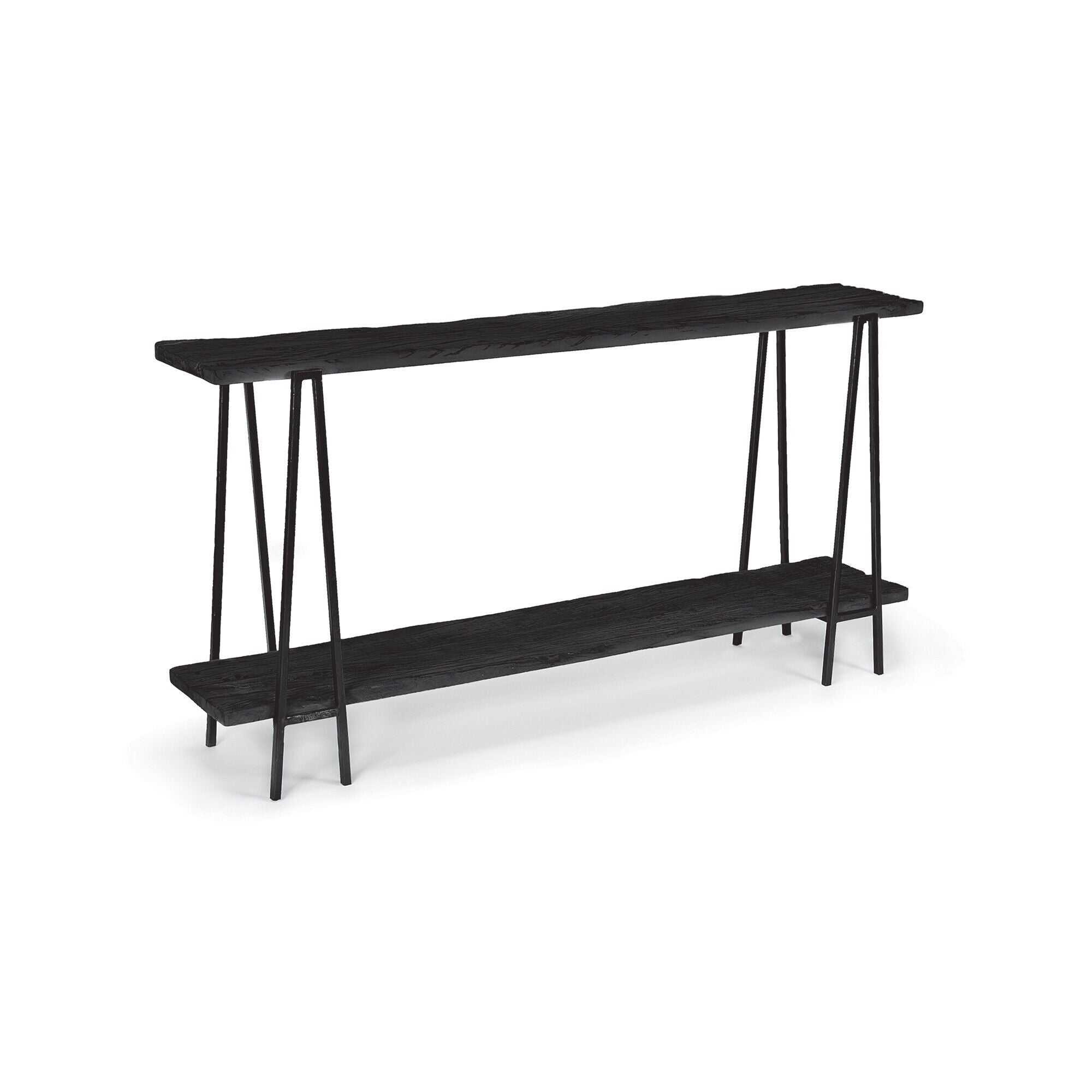 Shown in Black finish and - None - shade