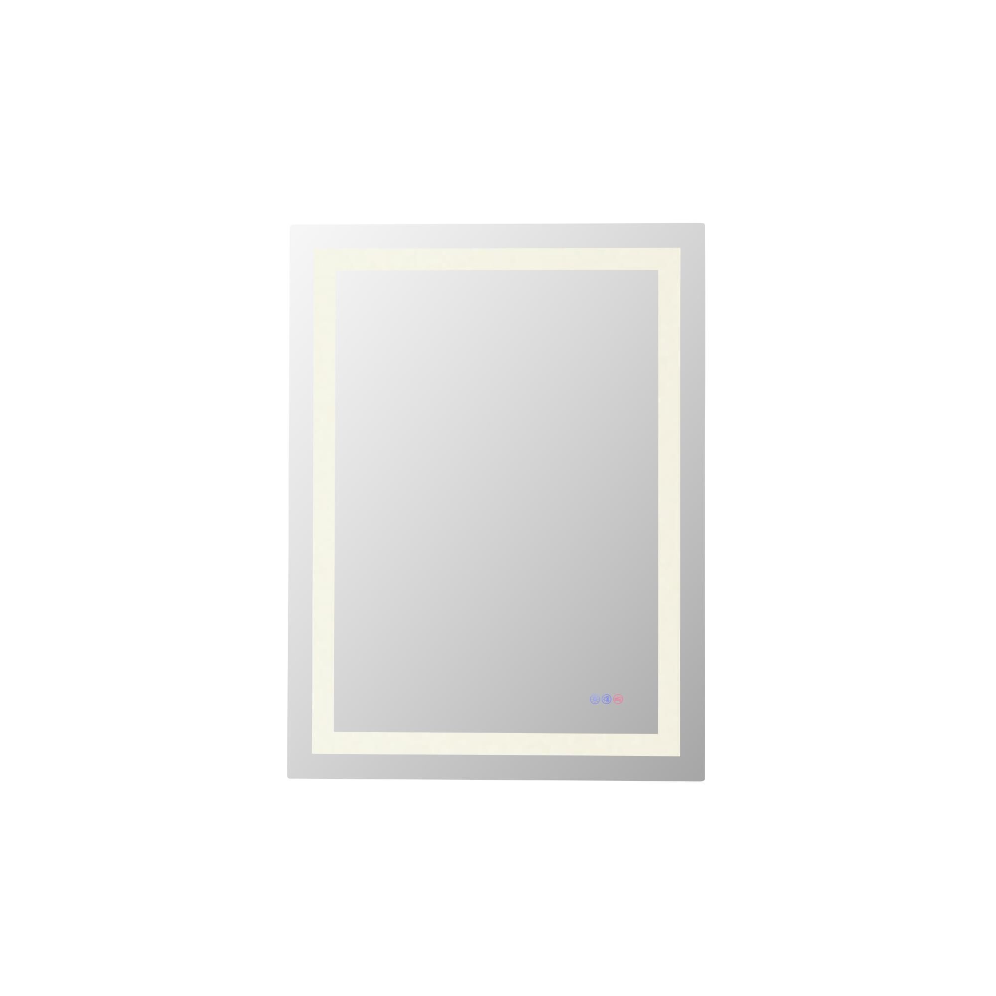 Riven 40 Inch LED Lighted Mirror by Elegant Dcor