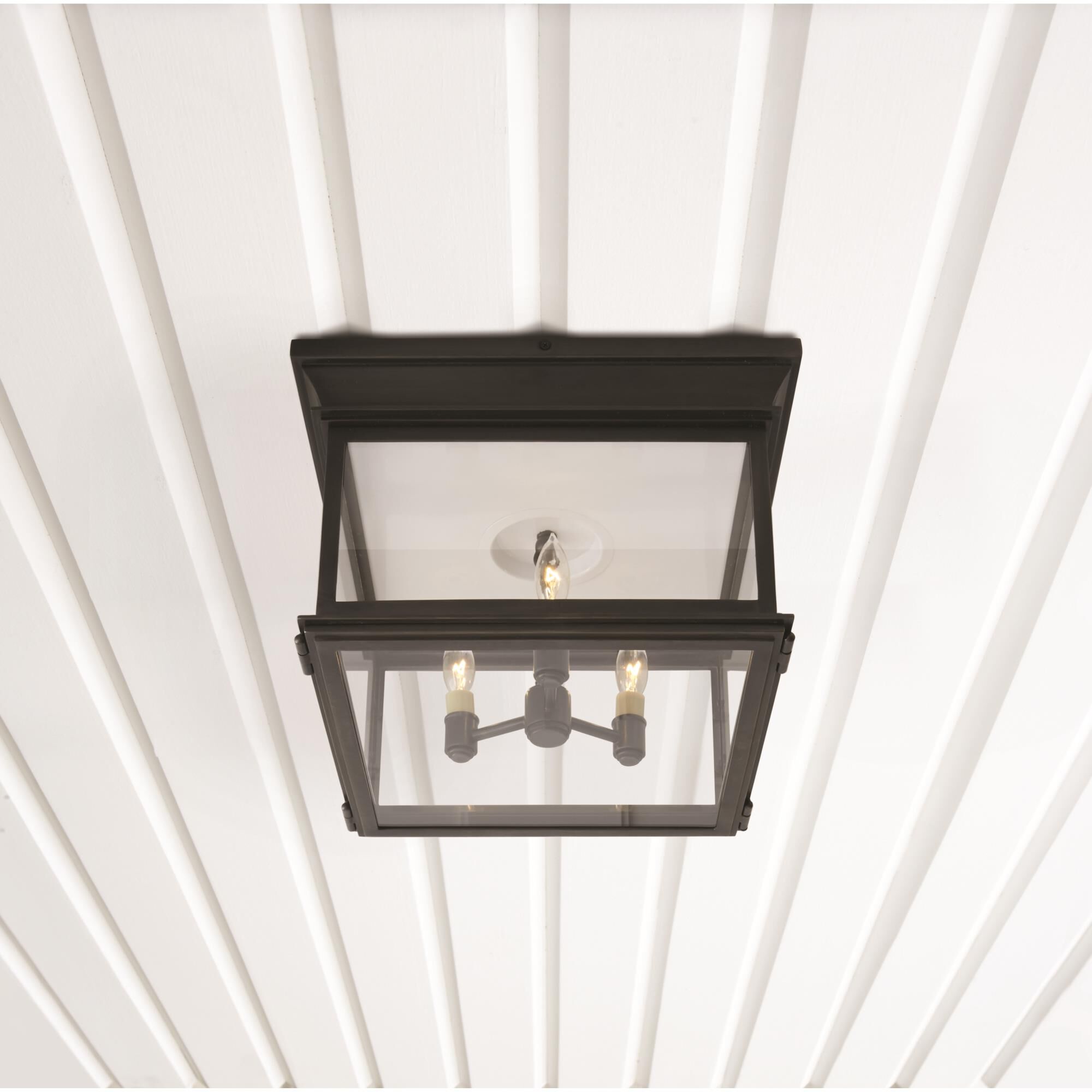 Chapman & Myers Club 13 Inch 3 Light Flush Mount by Visual Comfort Signature Collection
