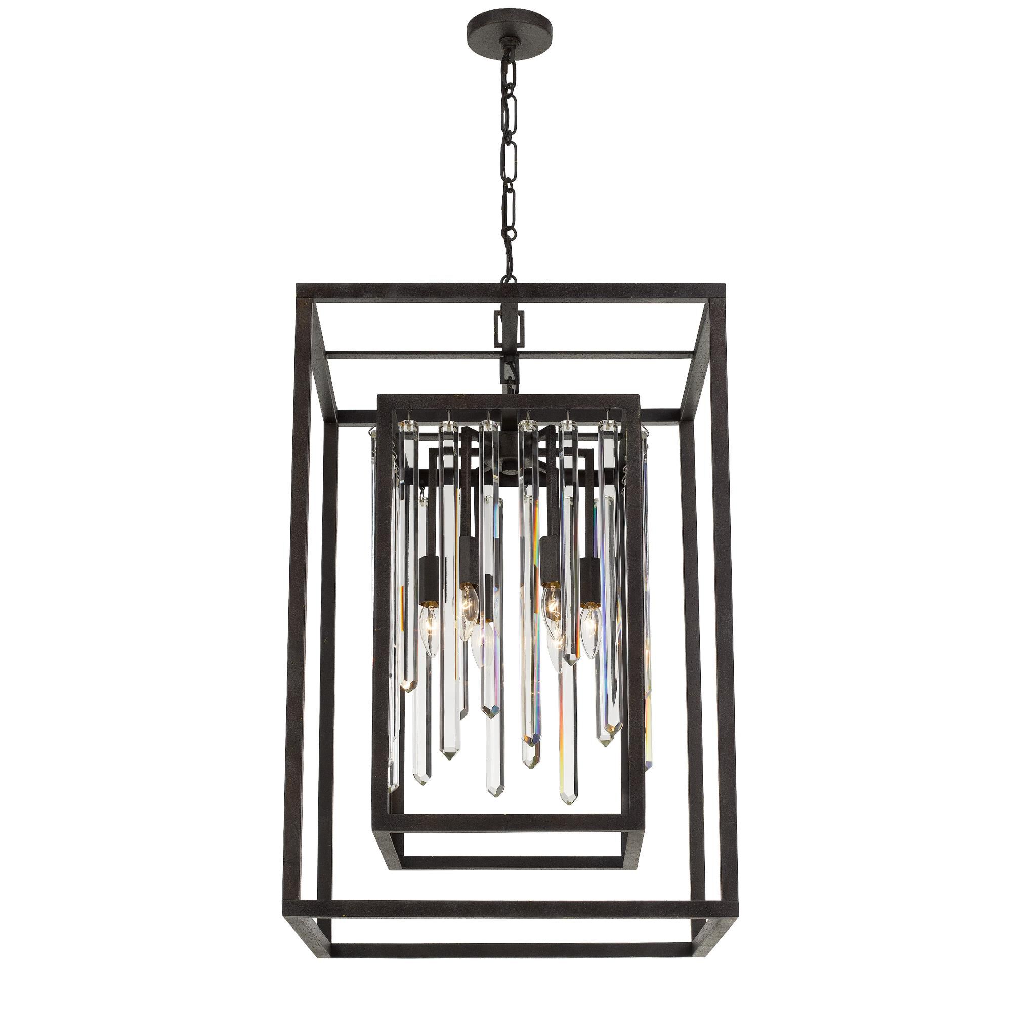 Shown in Forged Bronze finish and Hand Cut Crystal crystal