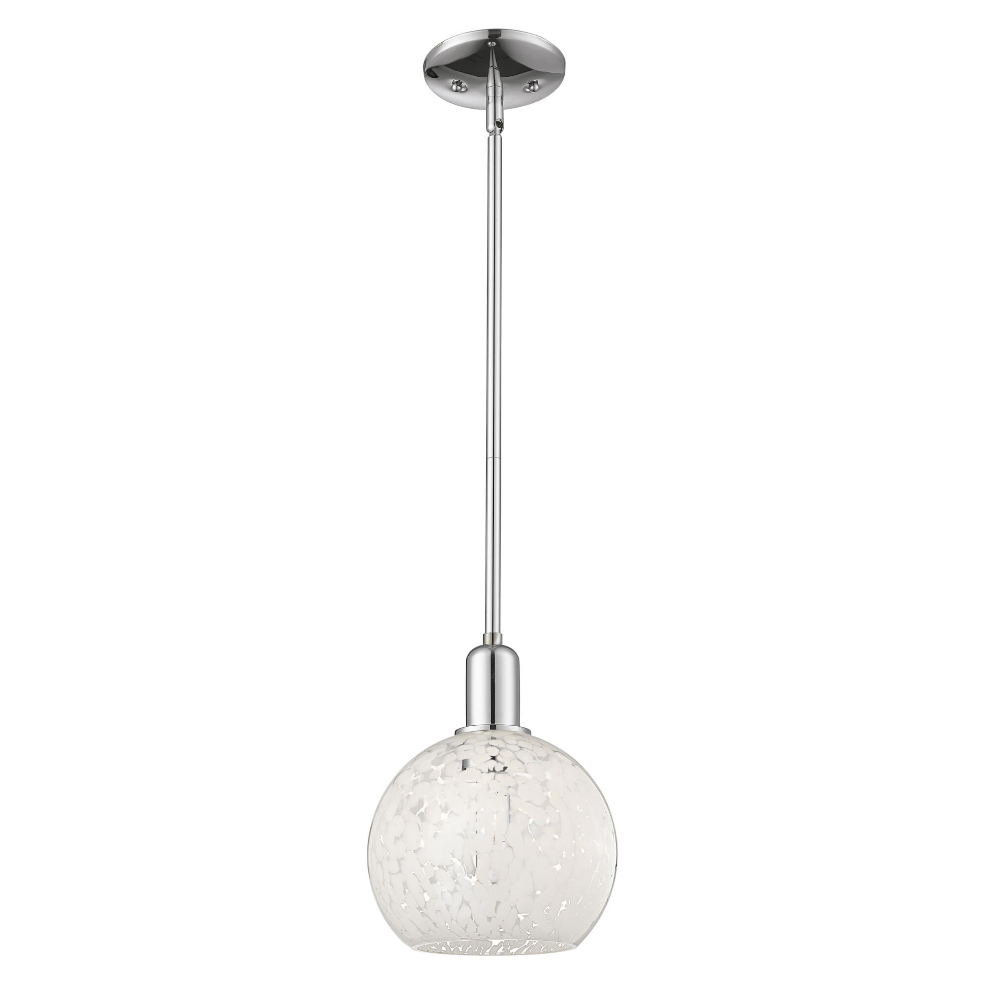 Bruno Marashlian White Mouchette 8 Inch Mini Pendant by Innovations Lighting