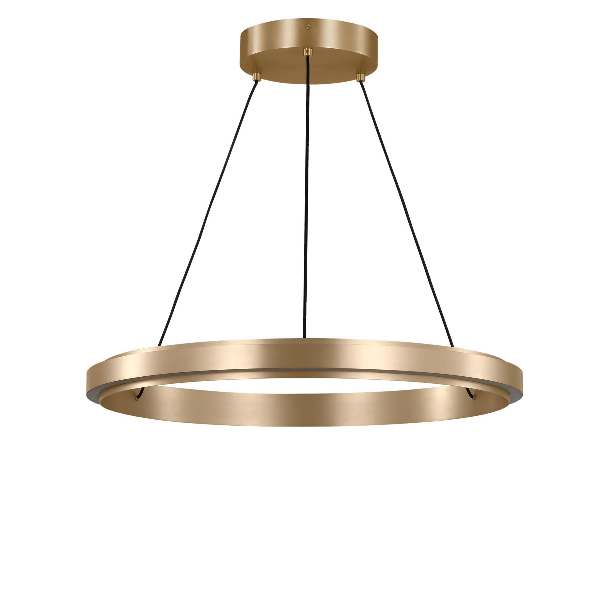 Shown in Satin Brass finish and Silicone Diffuser shade