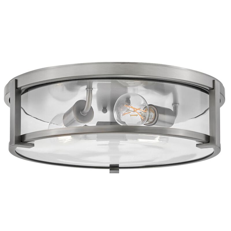 Lowell 16 Inch 3 Light Flush Mount by Hinkley