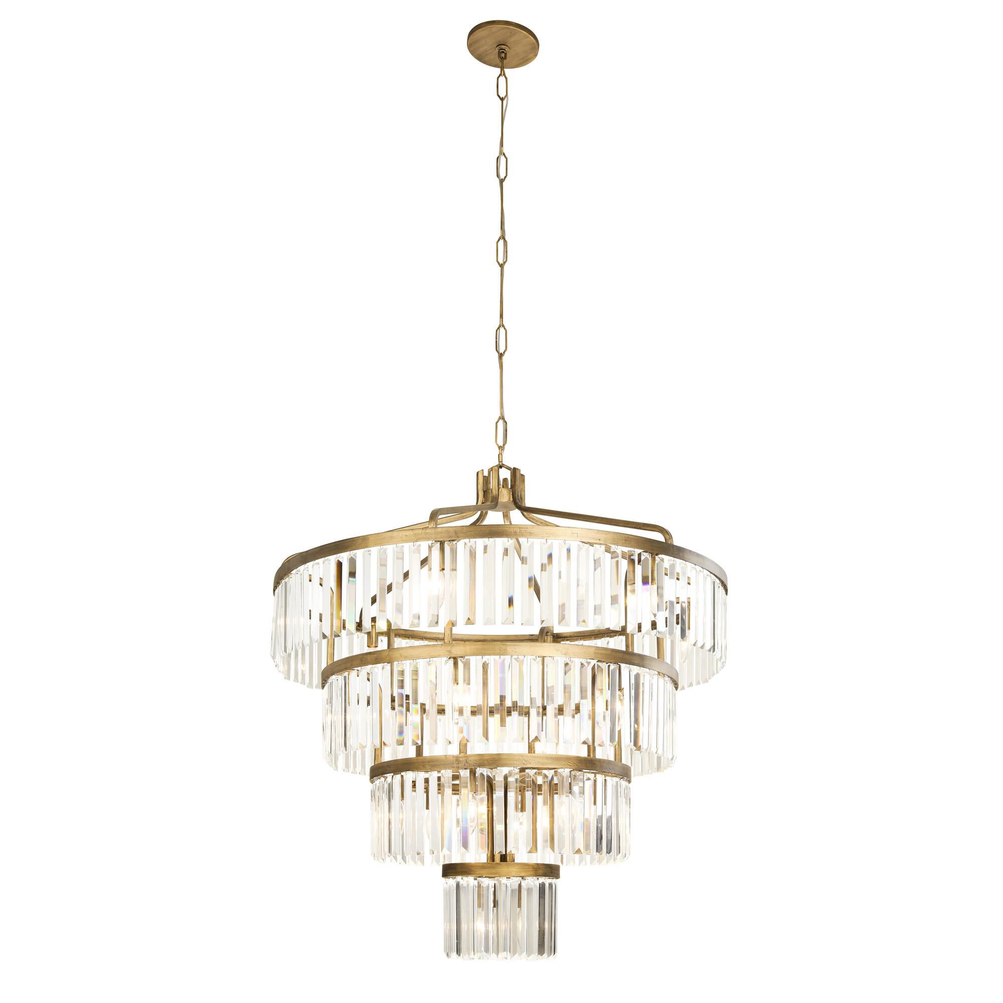 Shown in Havana Gold finish and Crystals glass