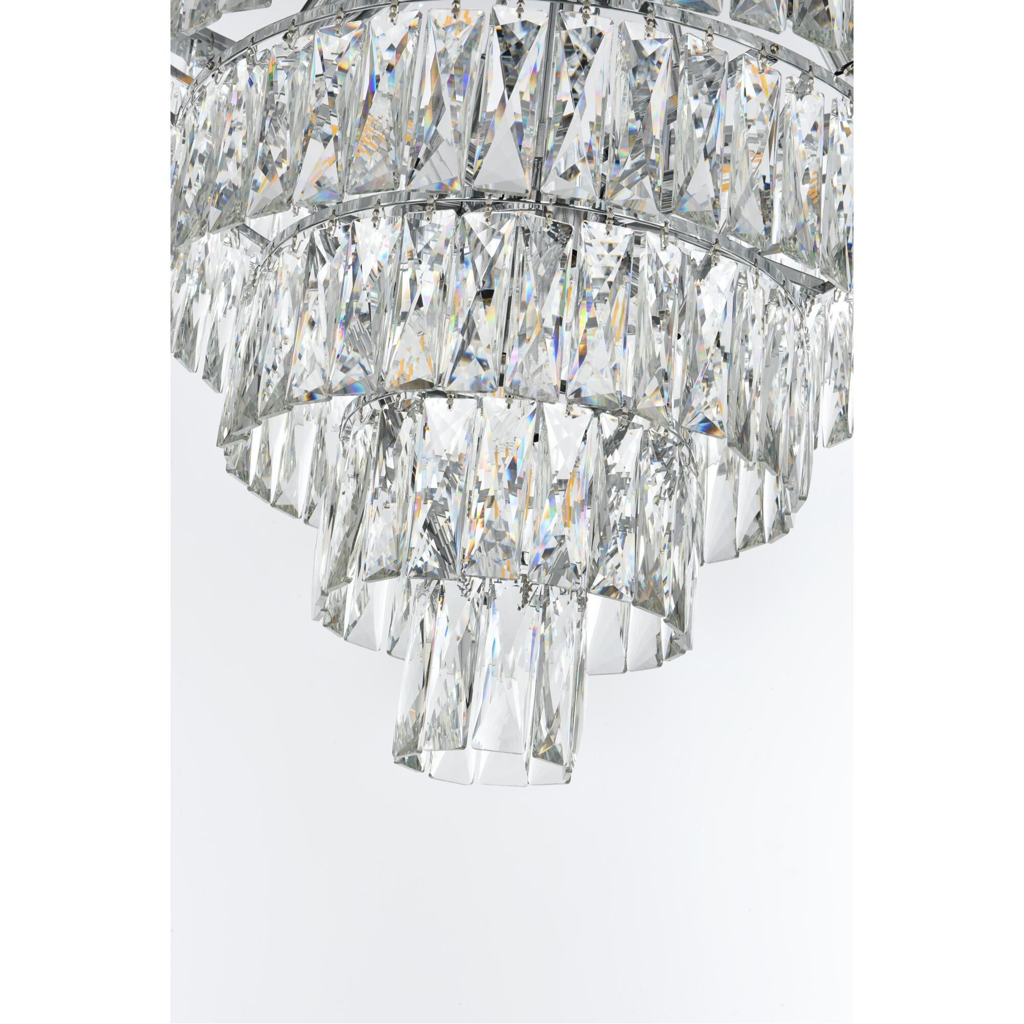 Josephine 32 Inch Chandelier by Elegant Lighting