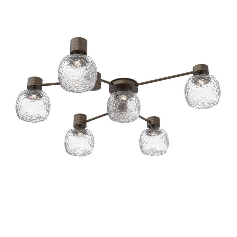 Levi Wilson Vessel 37 Inch Semi Flush Mount by Hammerton Studio