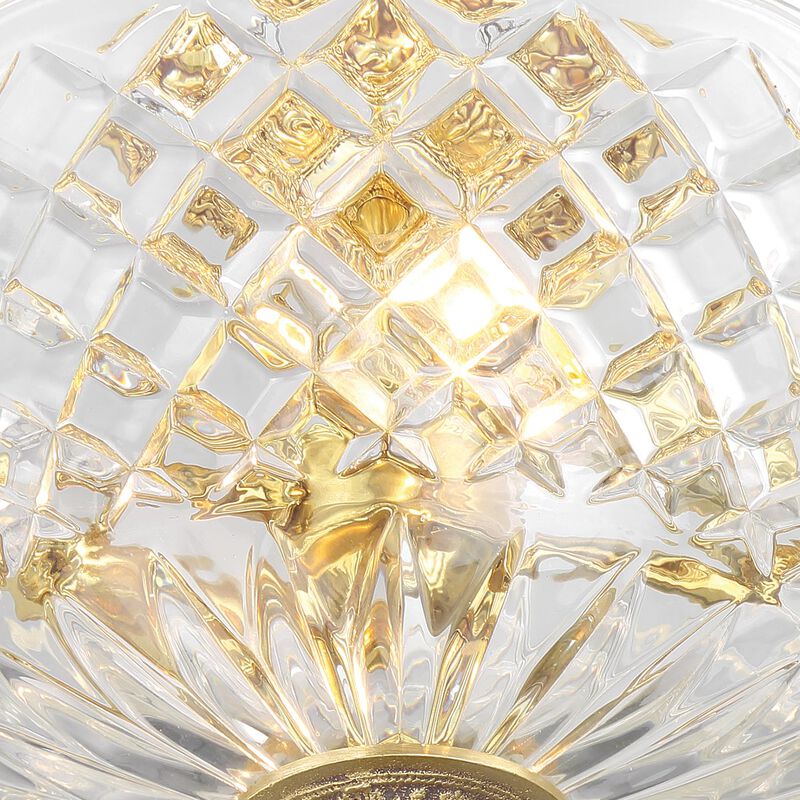 Ceiling 10 Inch 2 Light Semi Flush Mount by Crystorama
