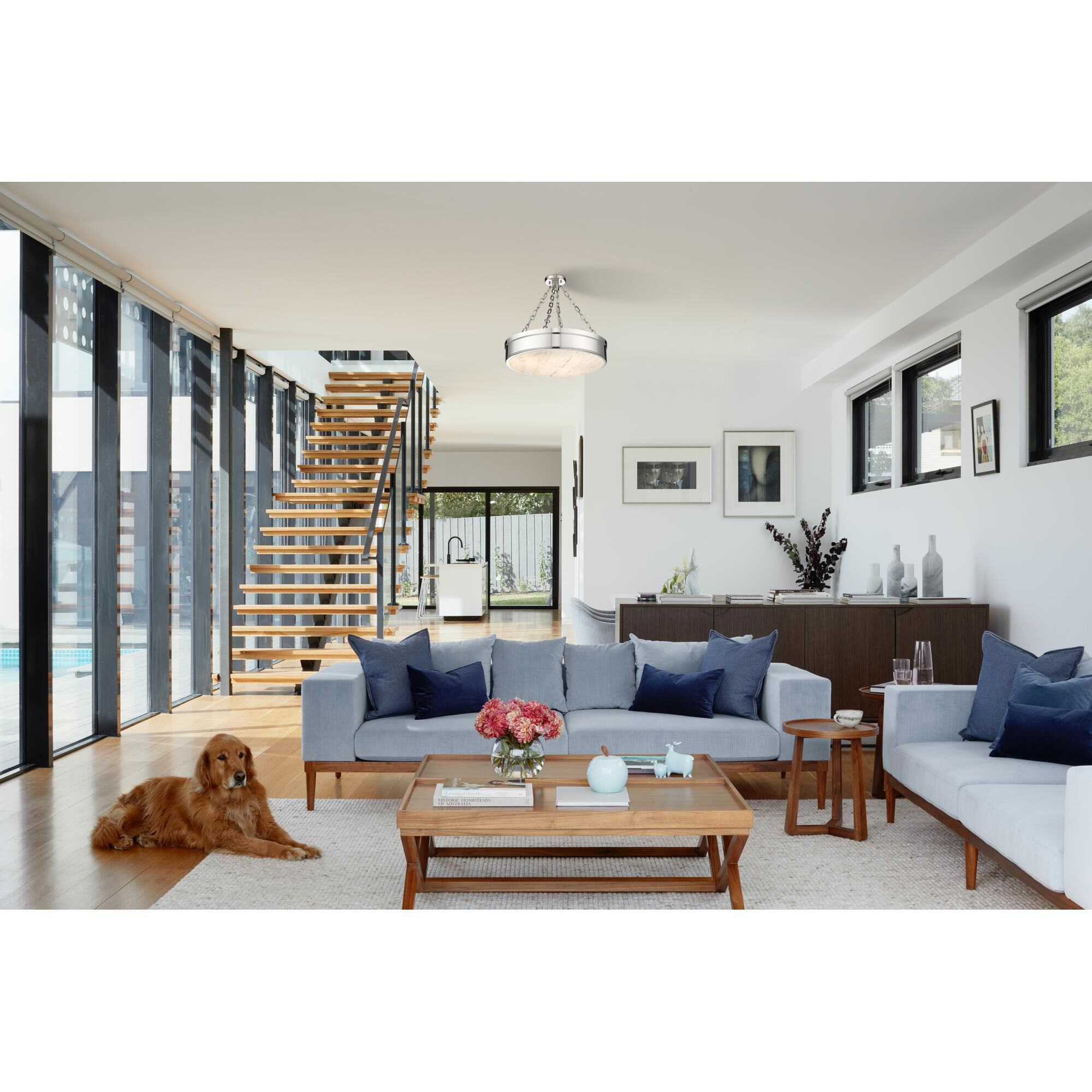 Shown in Polished Nickel finish and Marbling glass