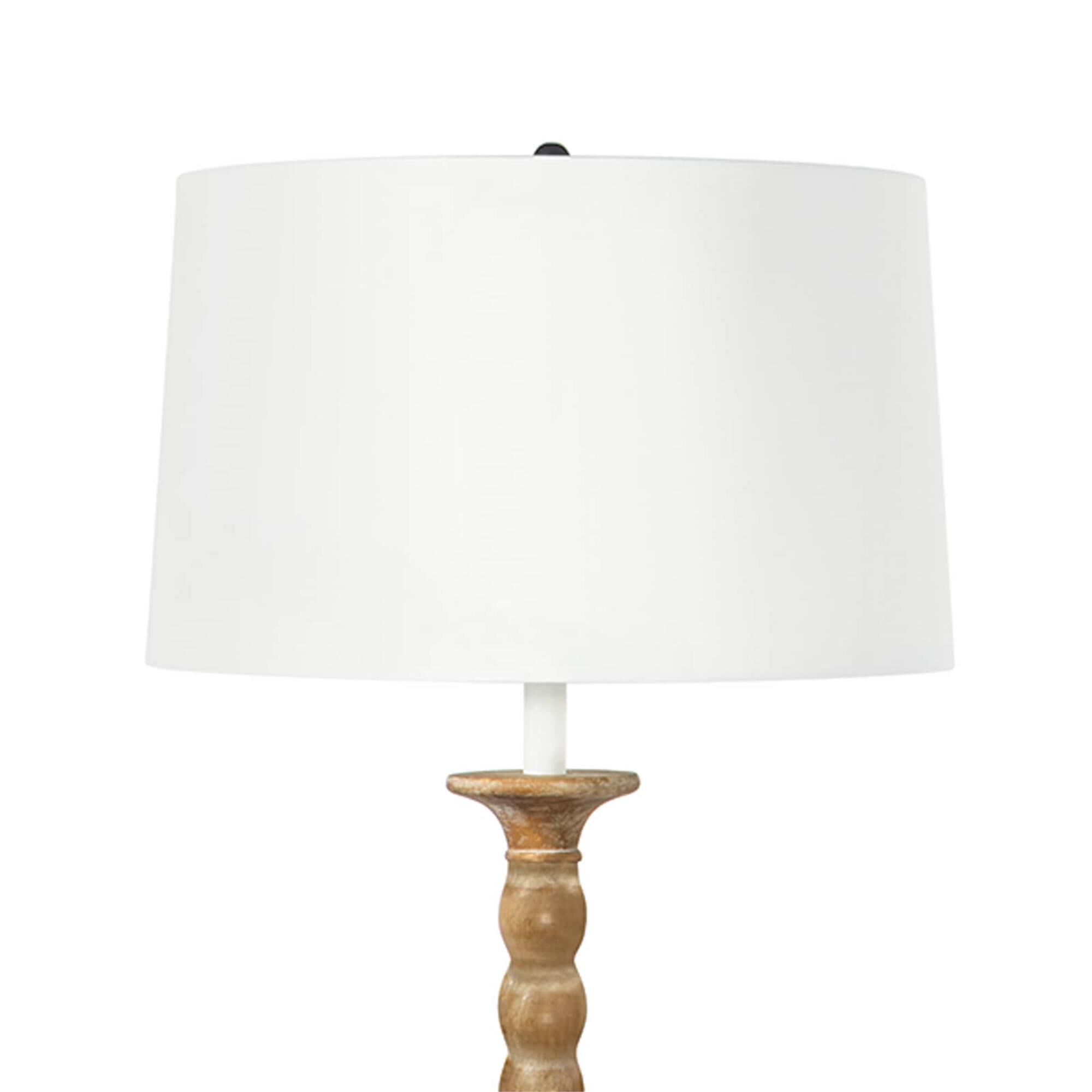Shown in Natural finish and Linen shade